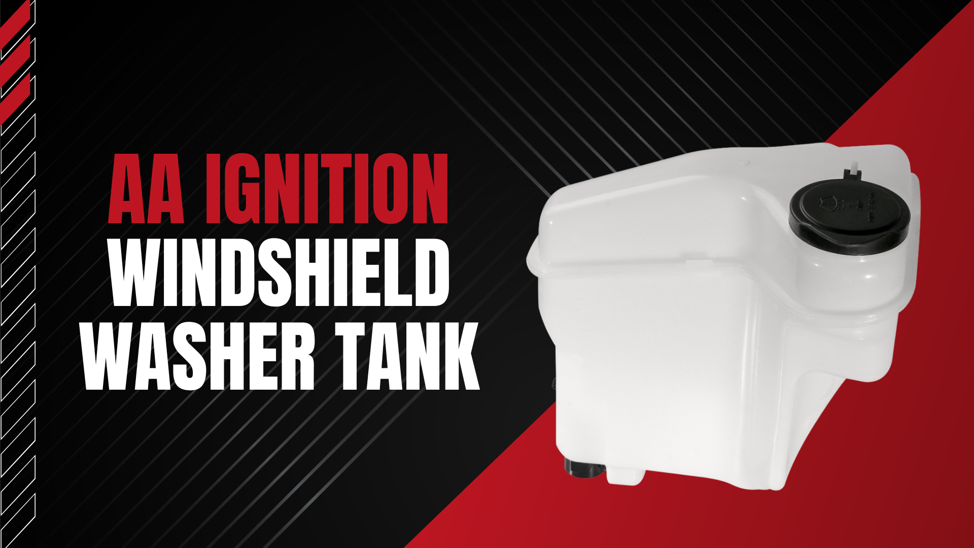 Windshield Wiper Washer Fluid Reservoir Tank with Pump - Replaces