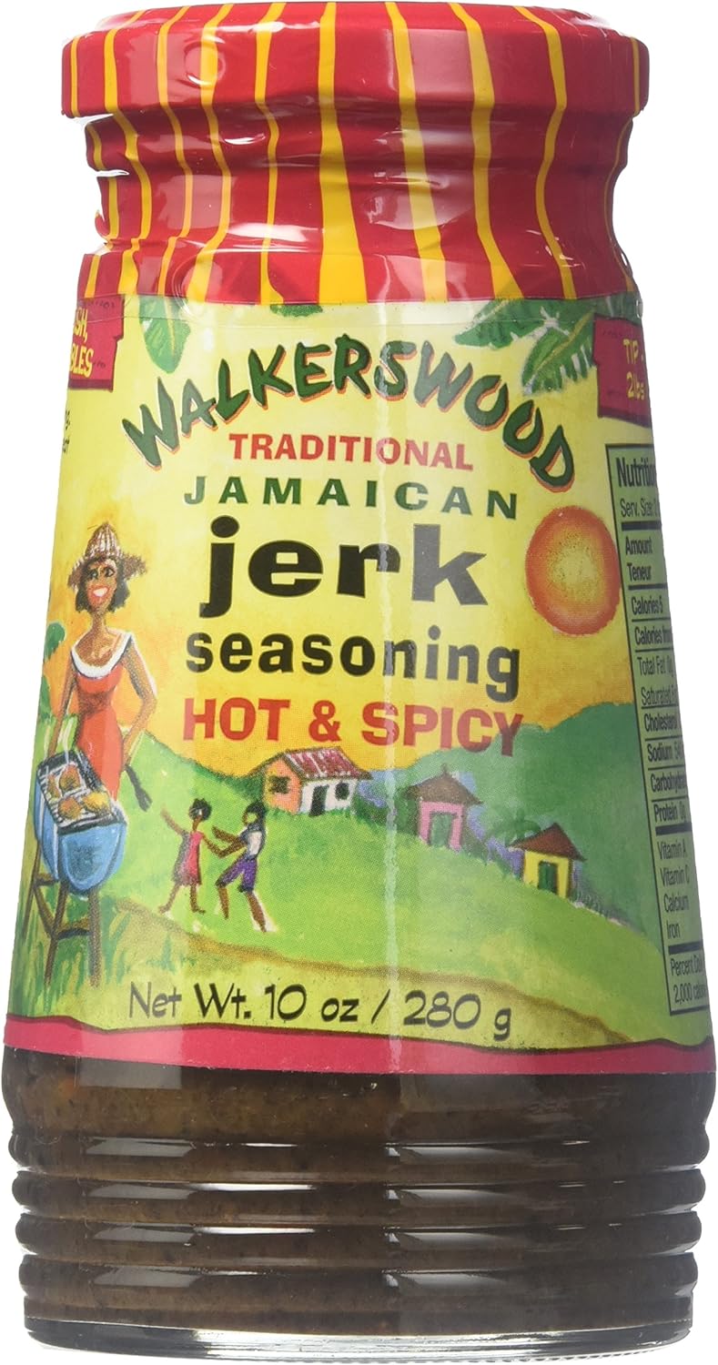 Walkerswood Traditional Jamaican Hot and Spicy Jerk Seasoning, 280 ml