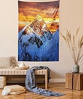 Vista 26 de Lunarable Tapiz de flores tamaño individual, racimo de flores abstractas con fondo de polinización de neón, formas de crecimiento de la naturaleza