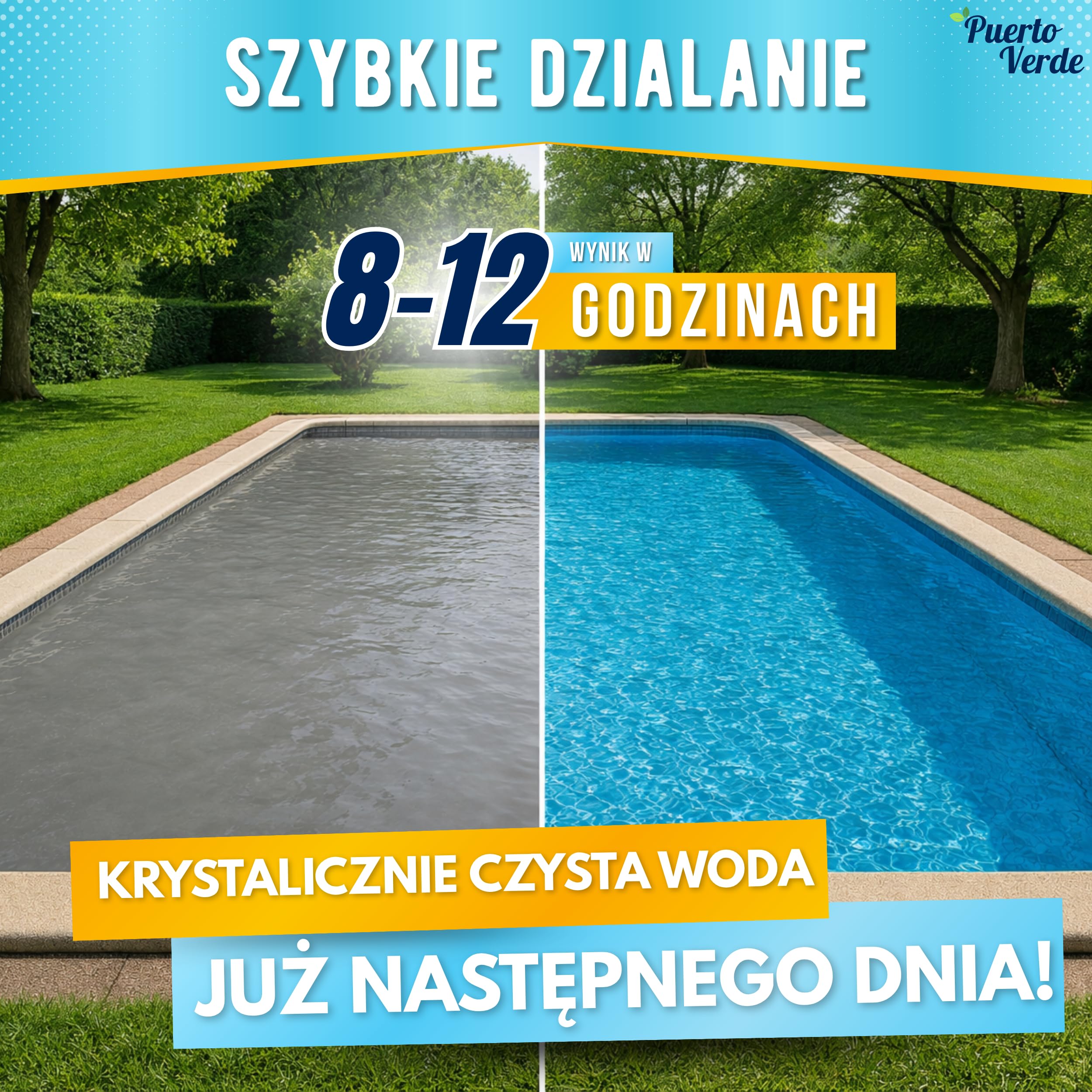 Flokulant Naturalny 64 Zabiegów. Klarant do Dużych Basenów.