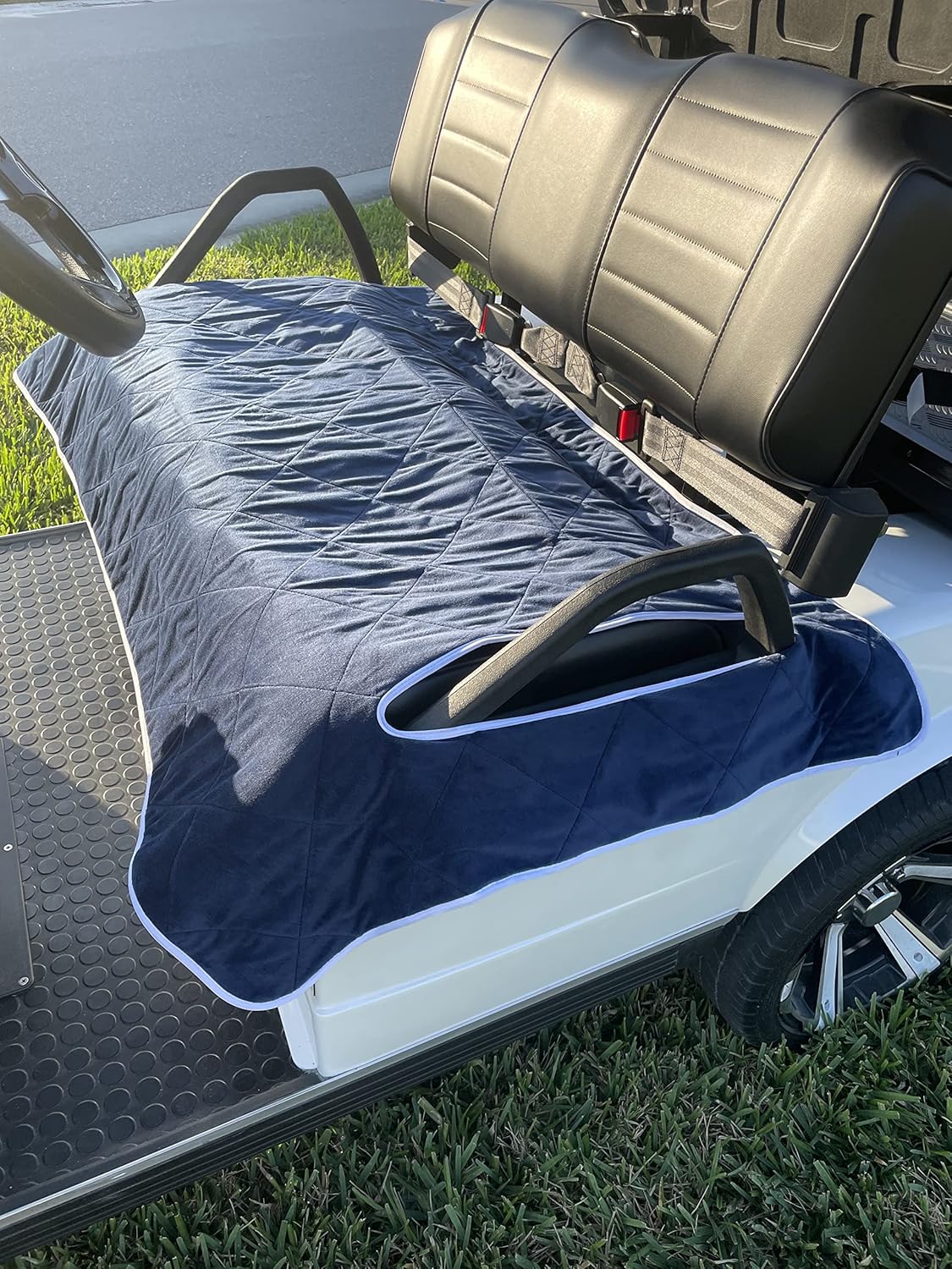 Golf Cart Essentials Golf Cart Seat Cover | American Flag Pattern | Portable | Lightweight Golf Blanket | All Weather Comfortable Cushion | USA | Sports | Golf Accessories | Club Car | EZGO : Sports & Outdoors