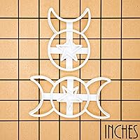 Vista 5 de Juego de 2 cortadores de galletas - Triple Diosa y Dios cornudo, 2 piezas - Bakerlogy