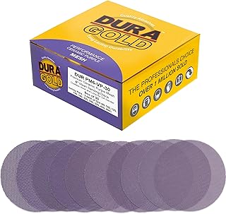 Dura-Gold Premium 6" Purple Ceramic Mesh Sanding Discs, 30 Disc Variety Pack, Grits 80, 100, 120, 150, 180, 220, 240, 320, 400, 600 - Dustless Hook & Loop Backing Sandpaper, DA & Random Orbital Sander