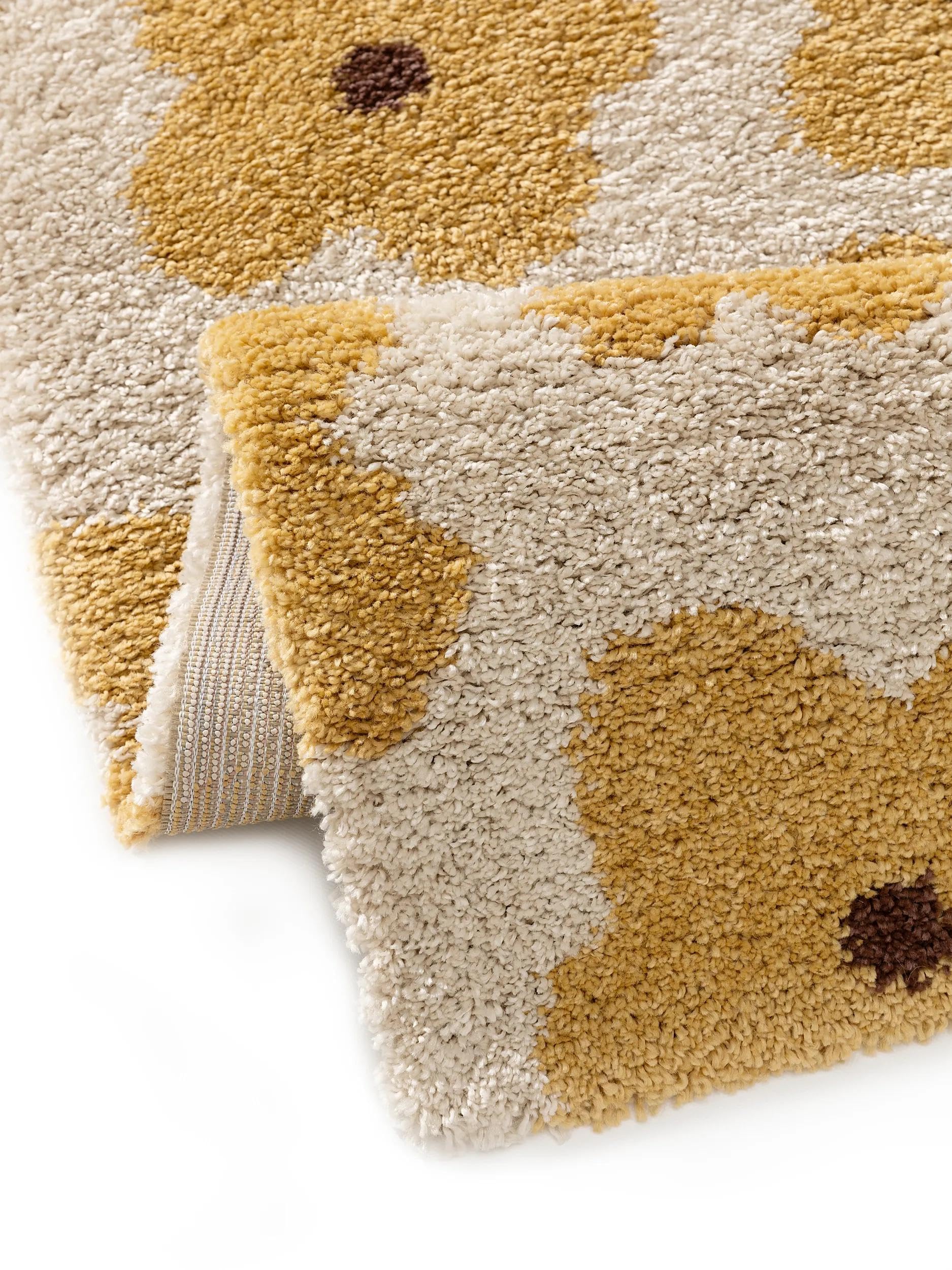 benuta Lytte Alfombra Infantil Gobi - Amarillo 140x200 cm - Sintética - Rectangular y Estilo: Motivos Infantiles, Escandinavo - Fácil Mantenimiento - para Cuarto de niños, Sala y Dormitorio