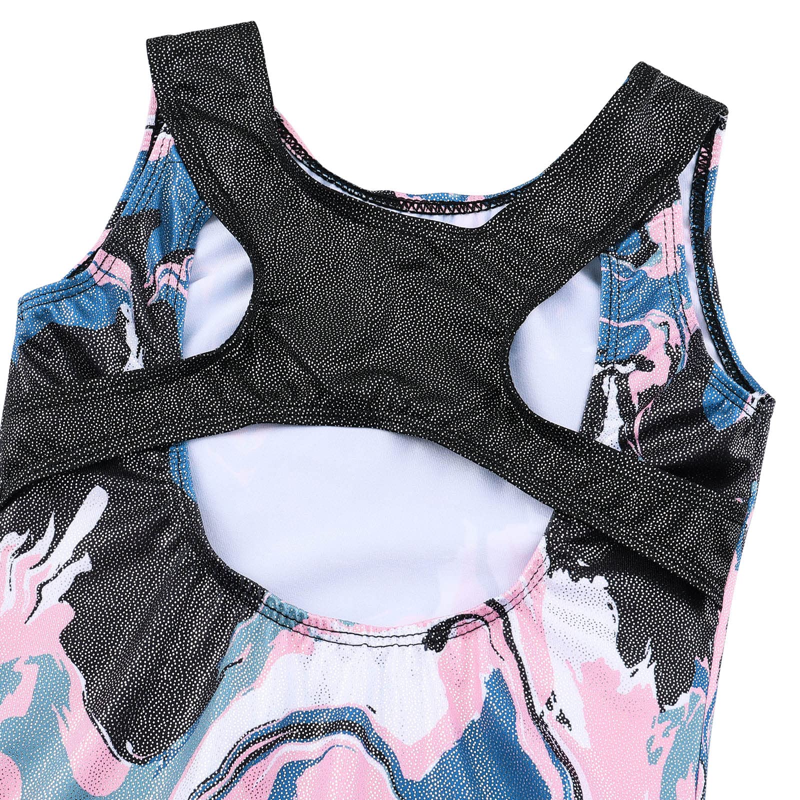 XFGIRLS Gymnastics Leotards for Girls Sleeveless Sparkle Ballet Dance Leotards Tumbling Athletic Shorts for Girls 3-14 Years