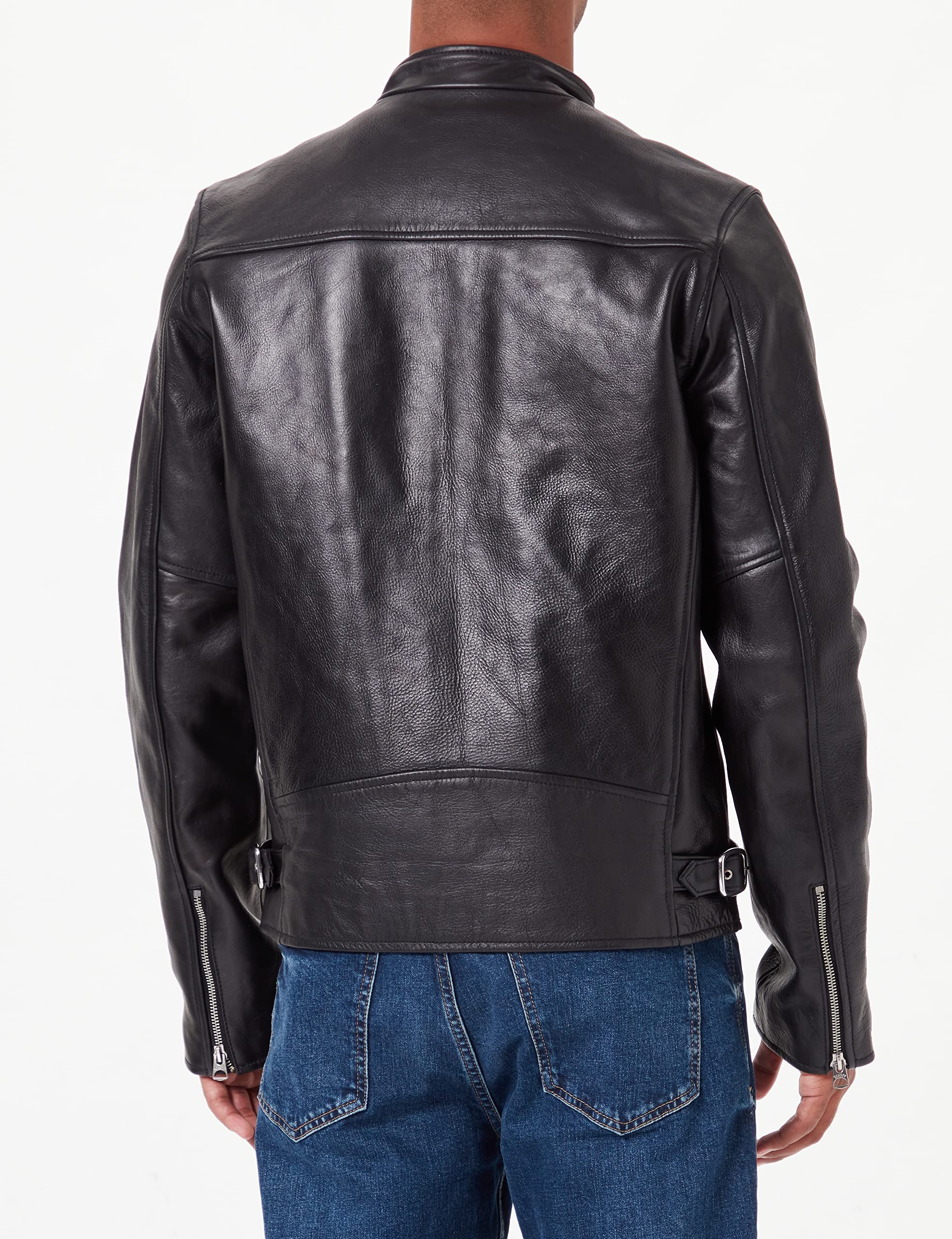 Schott NYC Męska kurtka skórzana Lc940D, czarny (Black 90), S