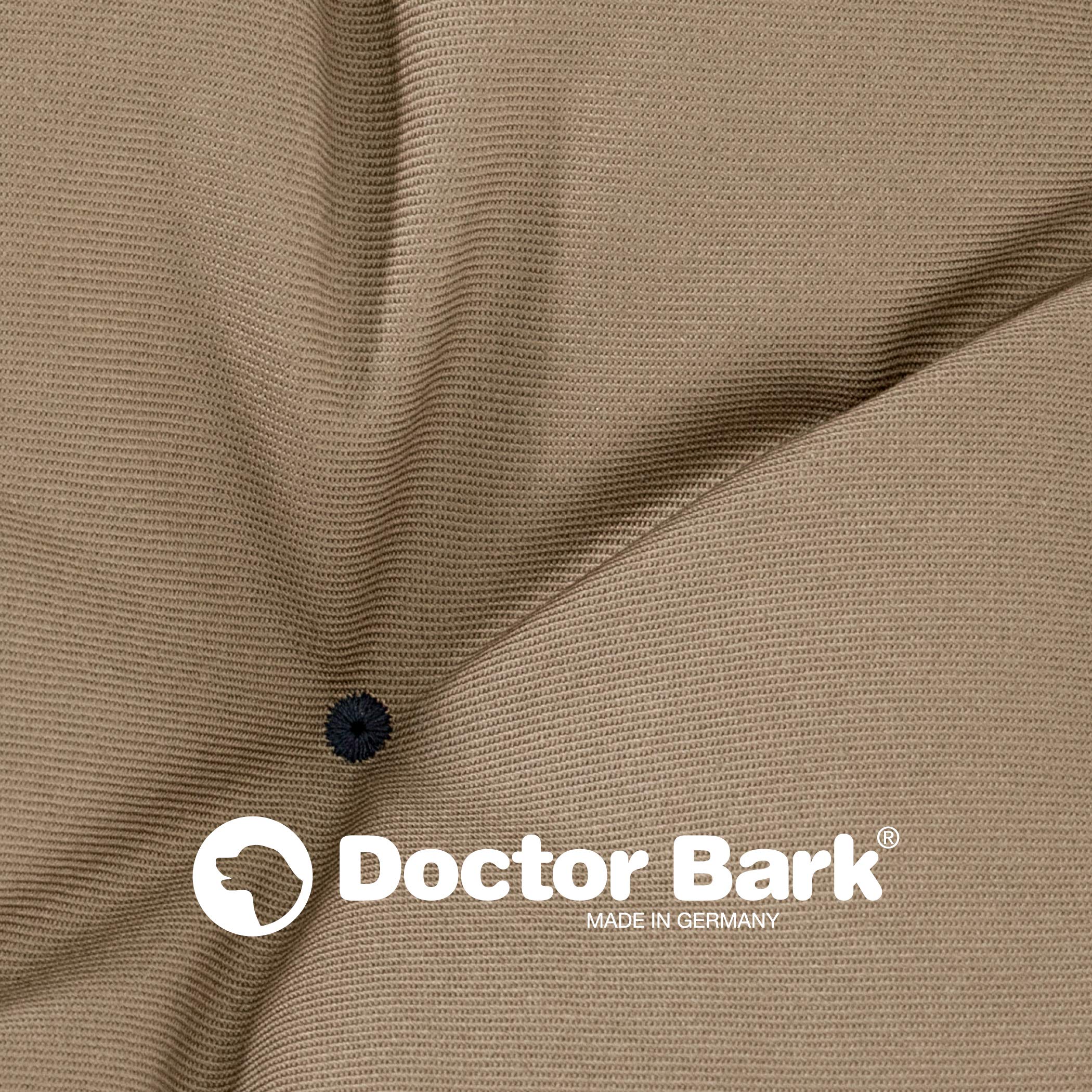 Doctor Bark Hundekissen Urban - orthopädisches Hundebett - waschbar bis 95°C - robuste Indoor - Outdoor Hundematratze - Made in Germany (XL - 90x70 cm, Goldbraun)