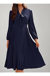 Amazon.co.uk: Pleated Midi Dress