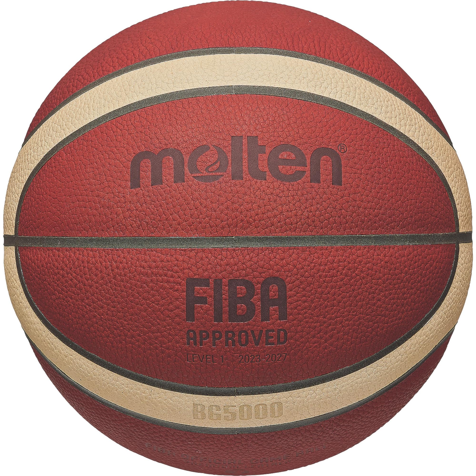 モルテン(molten) バスケットボール 天然皮革 貼り 7号球 一般男子 大学生 高校生 中学生 国際公認 検定球 BG5000 B7G5000 ブラウン B7G5000商品画像