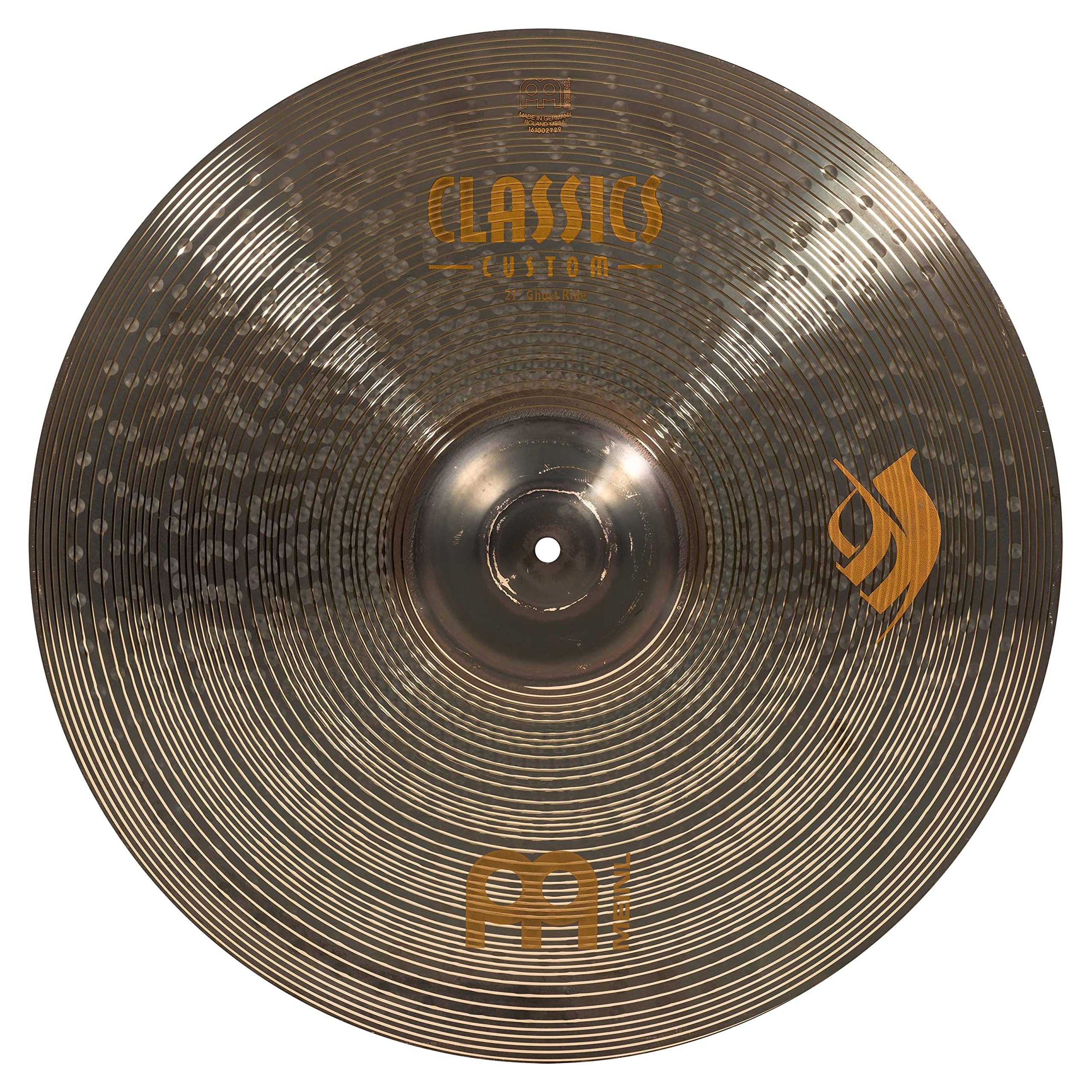 Meinl Cymbals Classics Custom Brilliant Brann Dailor Ghost Ride Cymbal 21 inch (Video) for Drum Set (53,34cm) B12 Bronze, Brilliant Finish, Made in Germany (CC21GR)