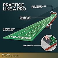 Vista 2 de Perfect Practice Putting Mat – Indoor Putting Green for Home & Office – Golf Training Aid for Putting Practice – Premium Golf Putting Mat with