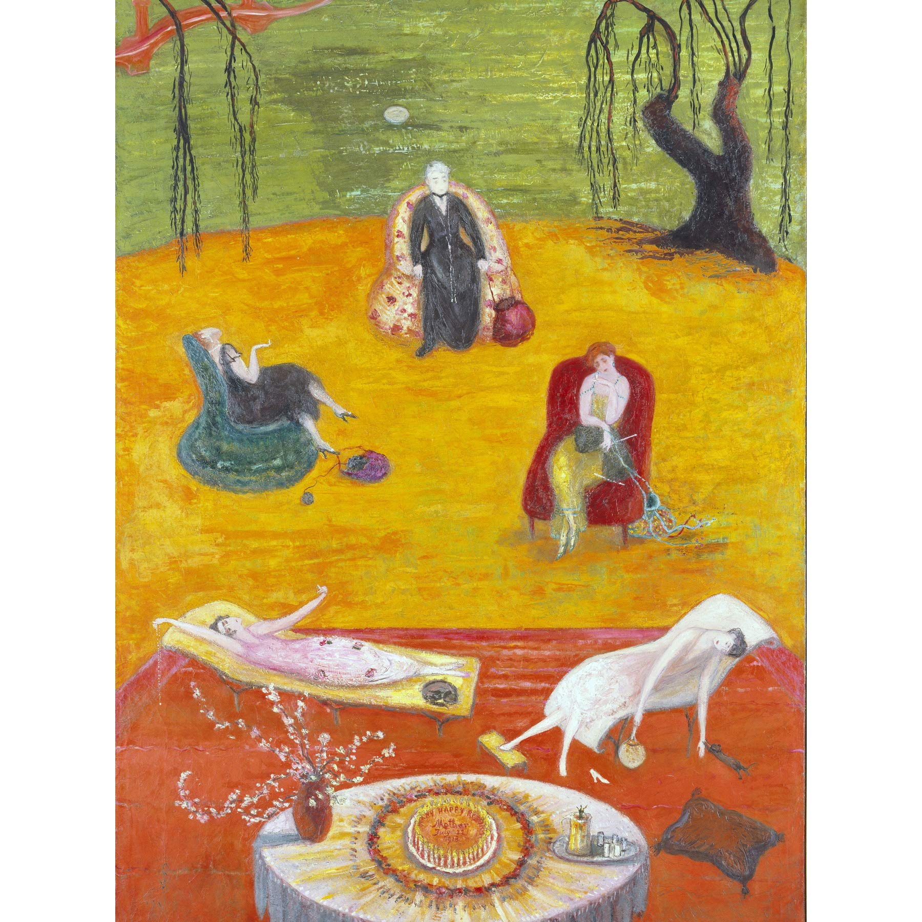 Florine Stettheimer Heat Large Wall Art Print Canvas Premium Poster Mural