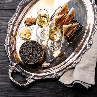 BESTSELLER Premium Osetra Sturgeon Black Caviar - TRADITIONAL Style - 1.1 oz (30g) - Malossol Ossetra Black Roe - Premium Quality [JANUARY 2026]