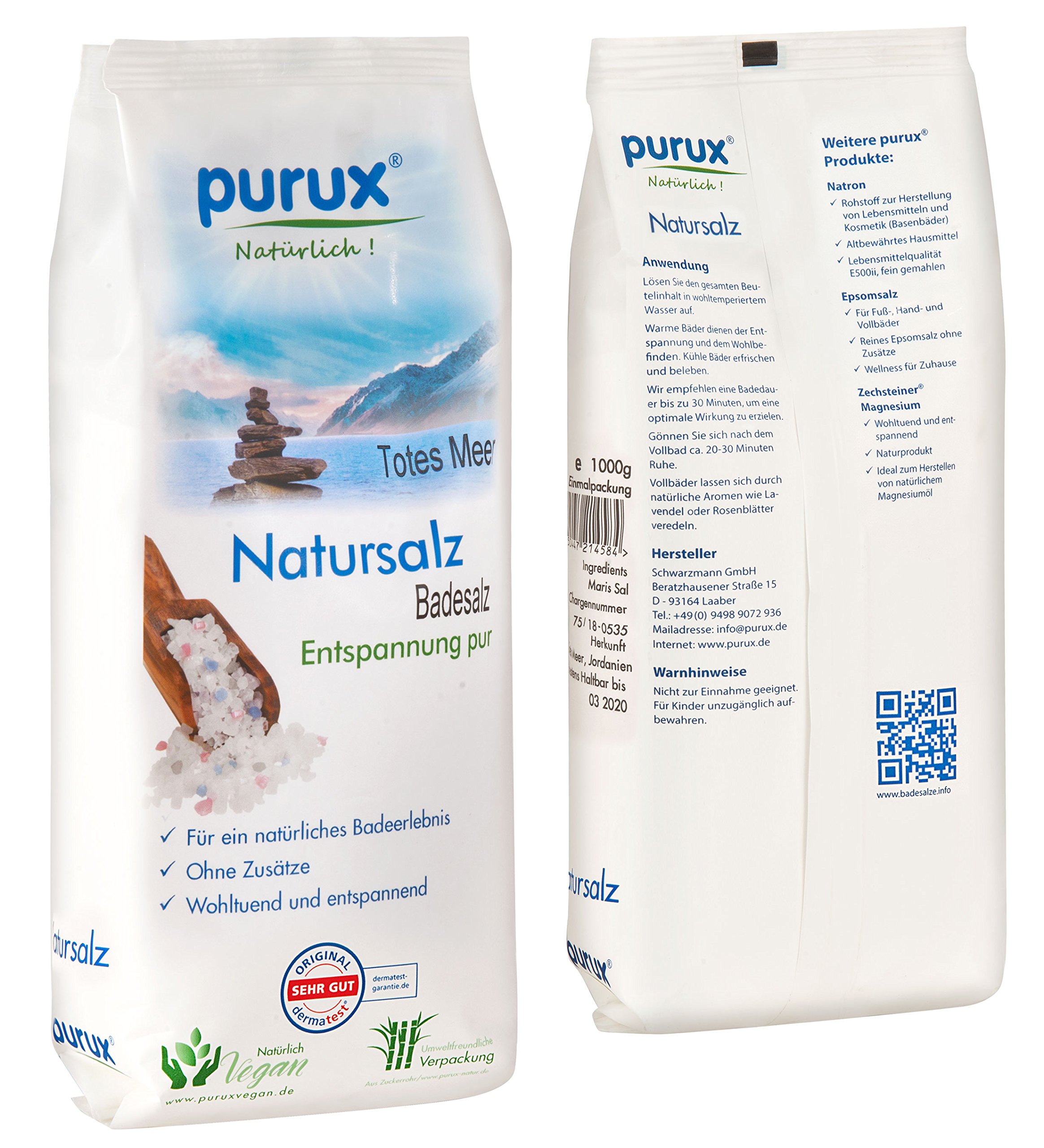 purux Totes Meer Salz 24kg Badesalz