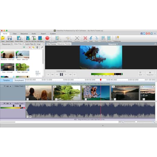 VideoPad Video Editor - Create Professional Videos with Transitions and Effects [Download]