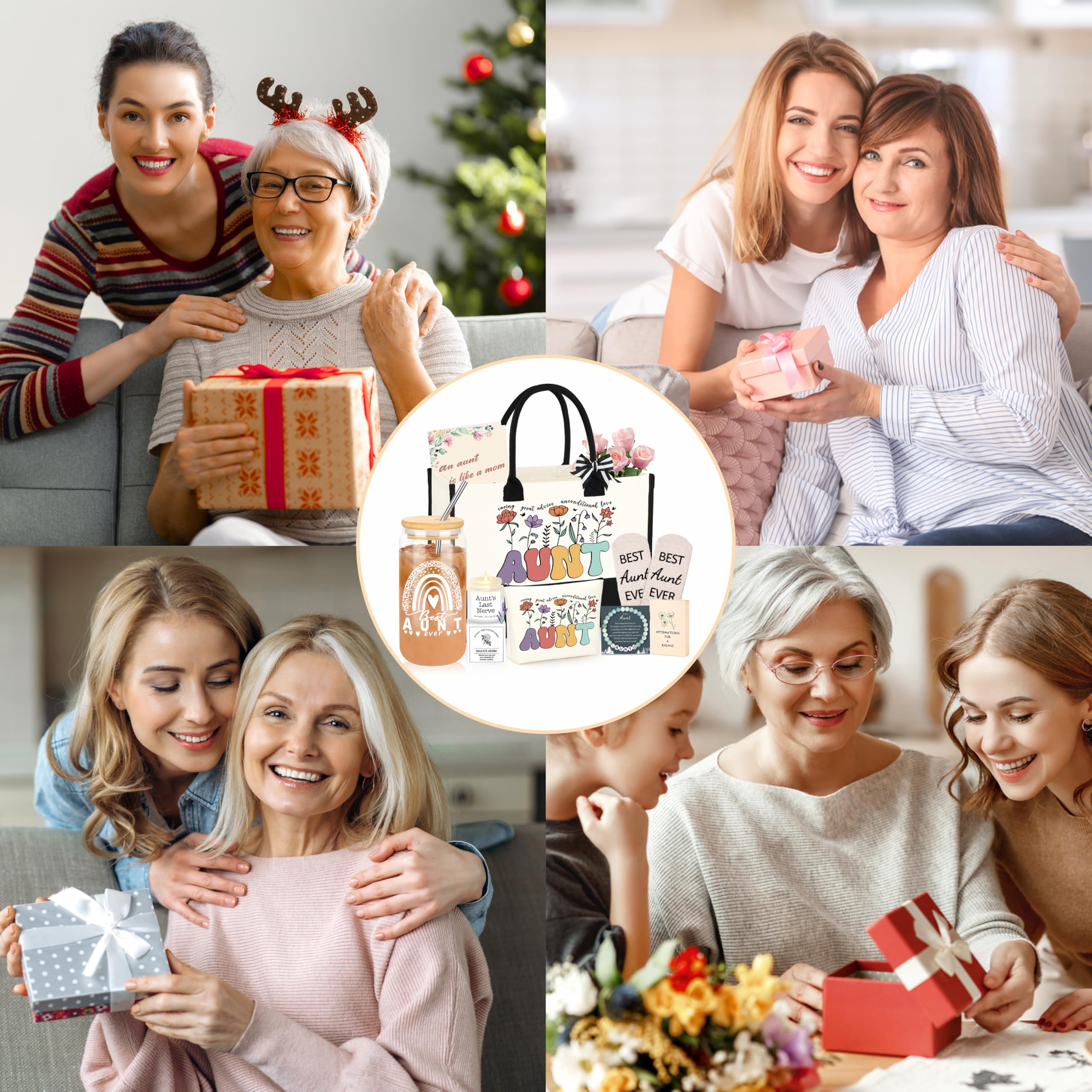 DOGMEM Aunt Gifts, Best Auntie Gift ideas, Brithday Gift from Niece Nephew, Aunt Gifts for Women