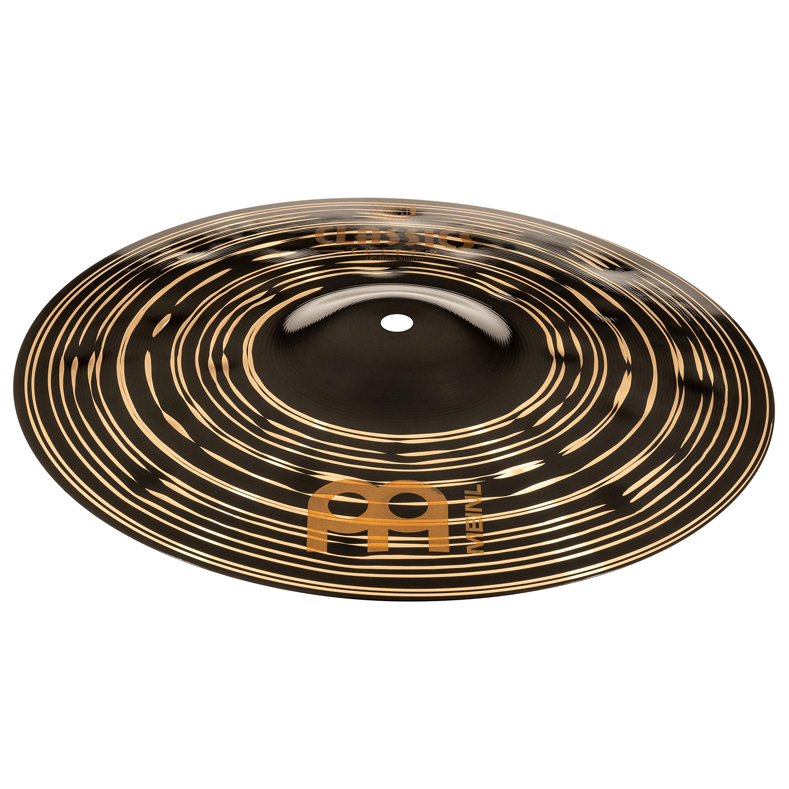 Meinl Cymbals Classics Custom Dark Piatto Splash 12 pollici (30,48cm) per Batteria - Bronzo B12, Finitura Scura, Prodotto in Germania (CC12DAS)