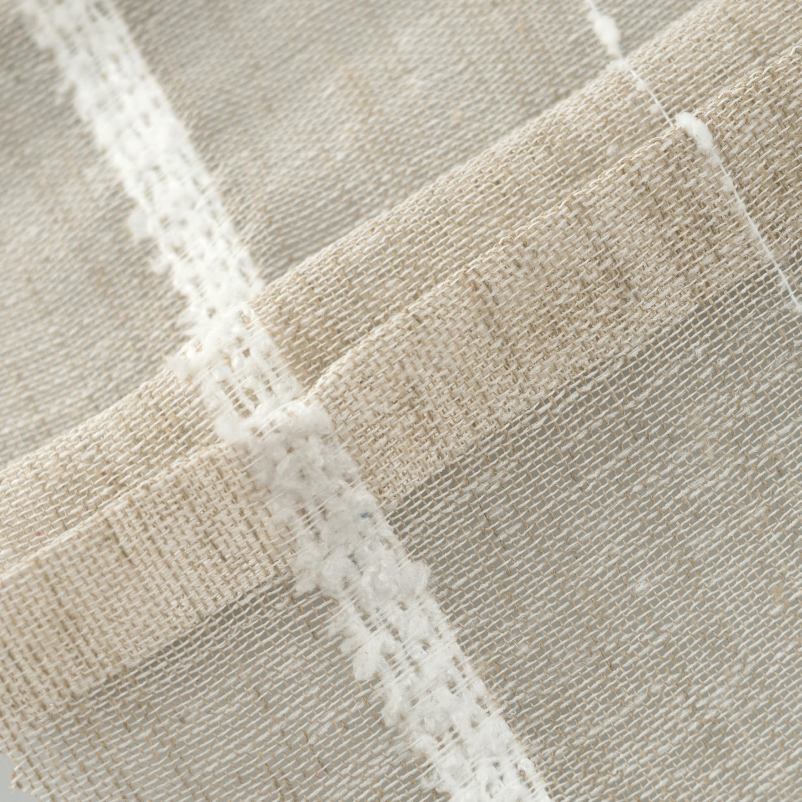 Miracle Home. Cortina Moderna y Elegante de 1 Pieza con Ojales para salón y Dormitorio, Menta Beige. 300 (Ancho) X 260 (Largo) centímetros