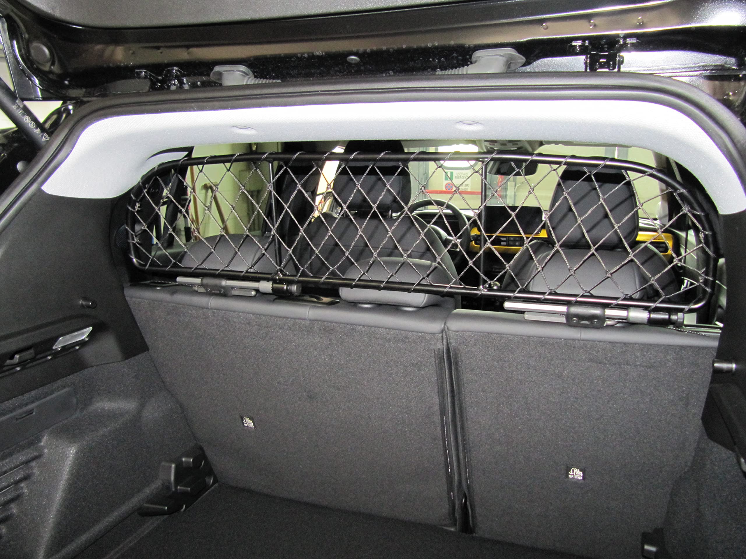 ERGOTECH Divisorio Griglia Rete Divisoria per Jeep Avenger, RDA65-XS, per Trasporto Cani e Bagagli