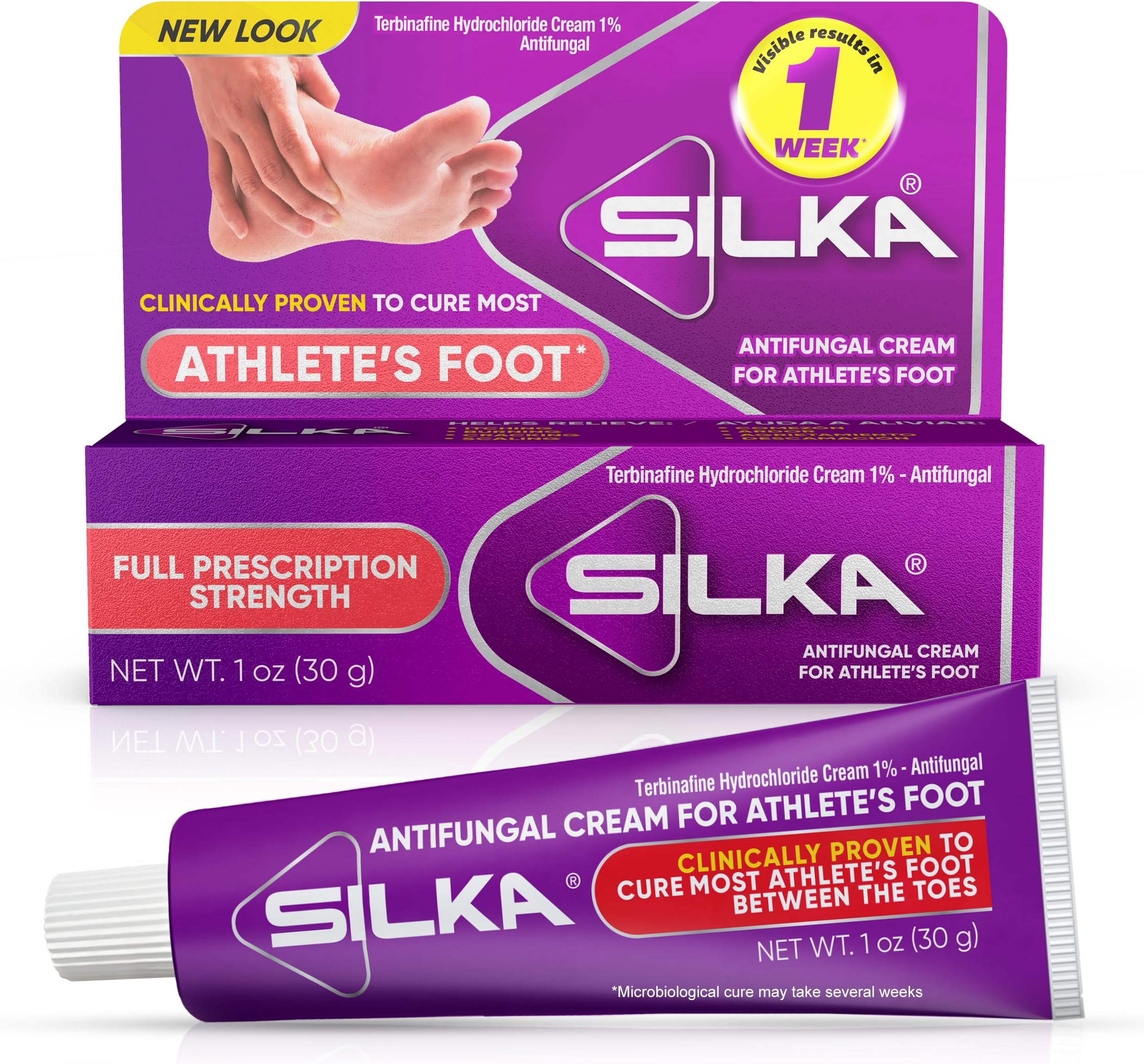 Anti-Fungal Cream, Clinical Anti-Fungus Foot Treatment, Jock Itch & Ringworm Remedy, Maximum Strength, Fast-Acting Relief from Itching & Burning, 1 Oz