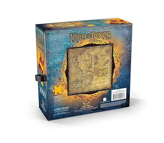 The Noble Collection Lord of The Rings Map of Middle Earth Puzzle