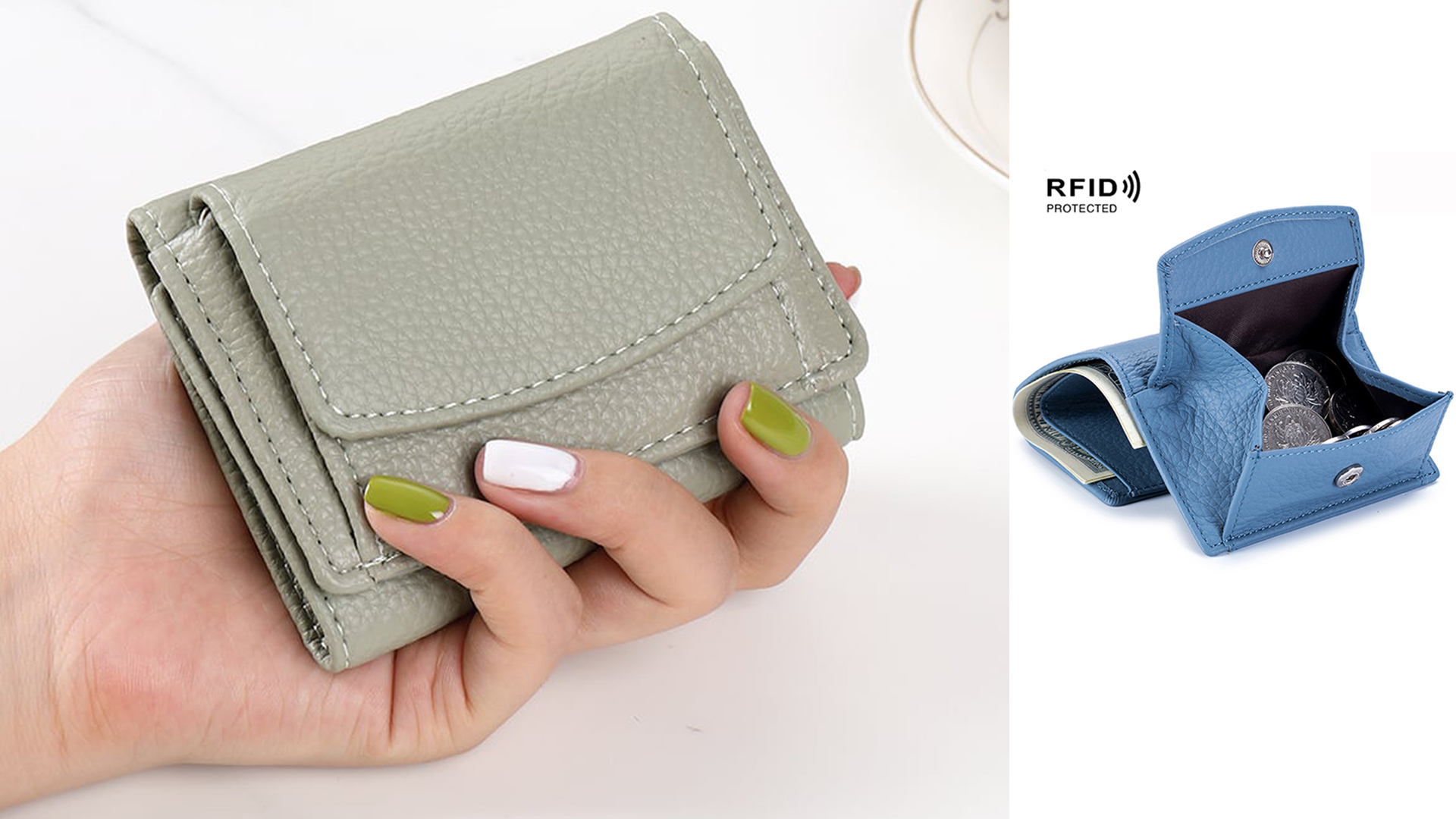 Amazon.com: NUTSE 2023 New Genuine Leather RFID Blocking Card