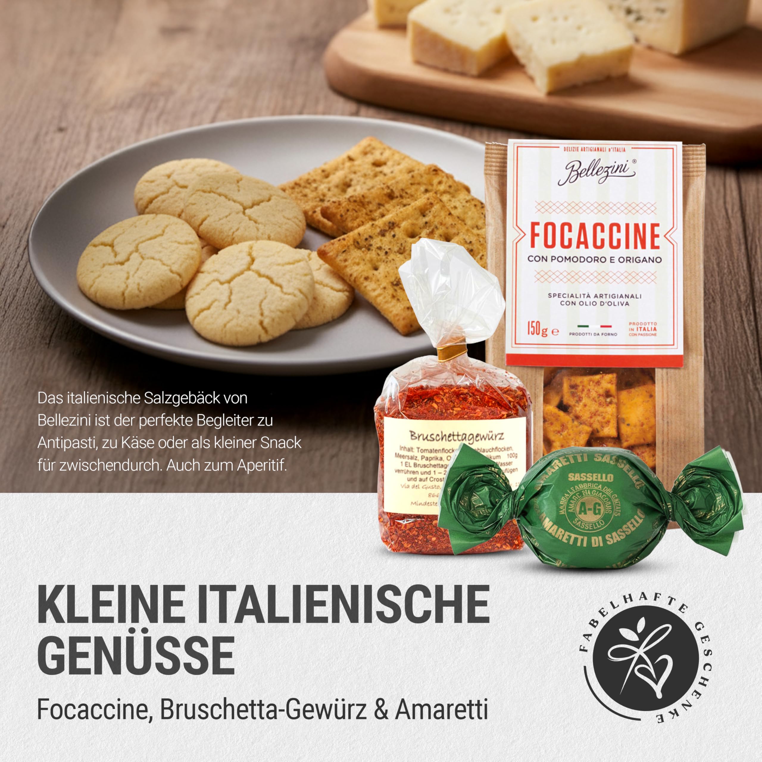 Danke-Präsentkorb Italia gefüllt mit Rotwein & italienischen Delikatessen Geschenkkorb