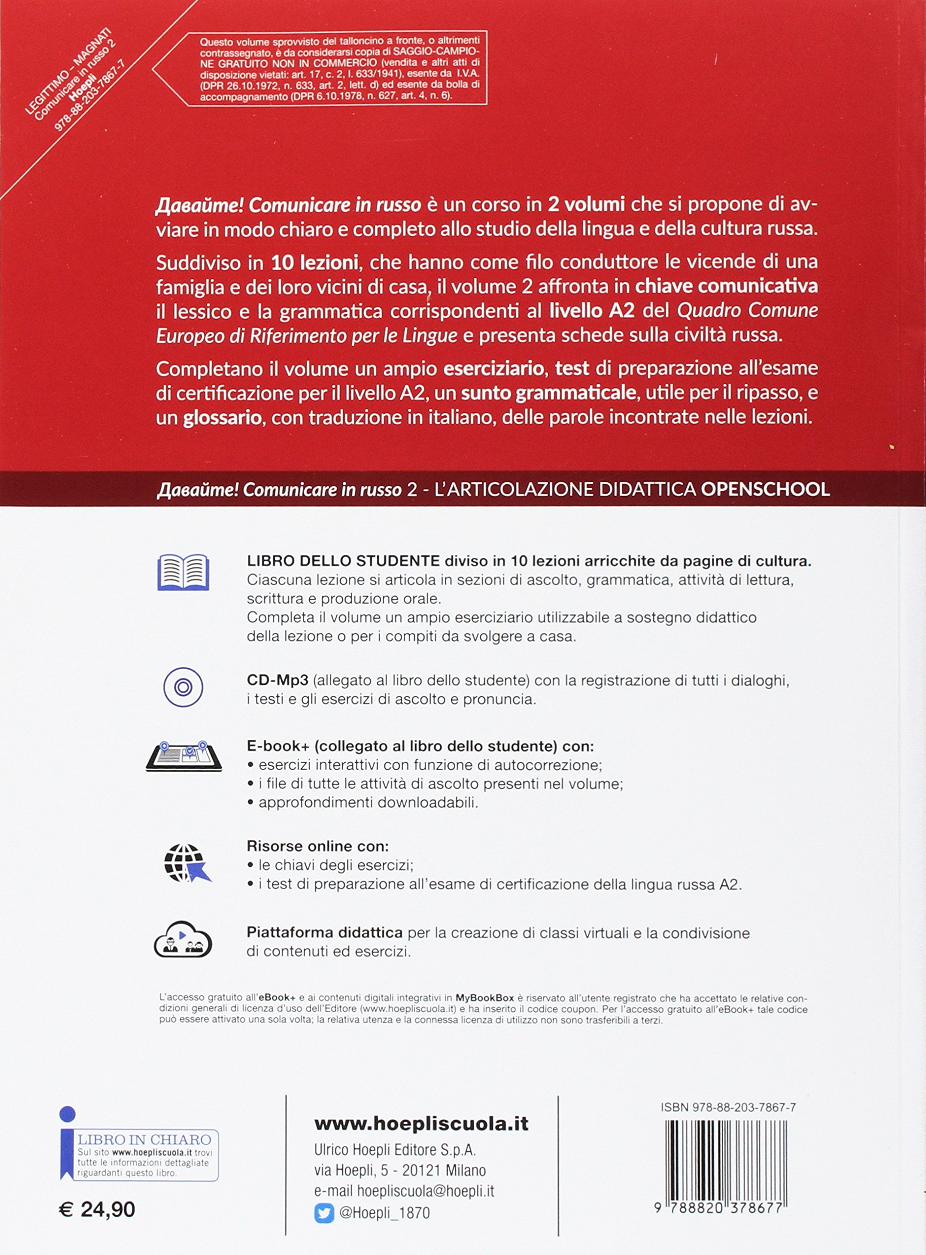 Davajte! Comunicare in russo. Corso di lingua e cultura russa. Con CD Audio formato MP3 (Vol. 2)