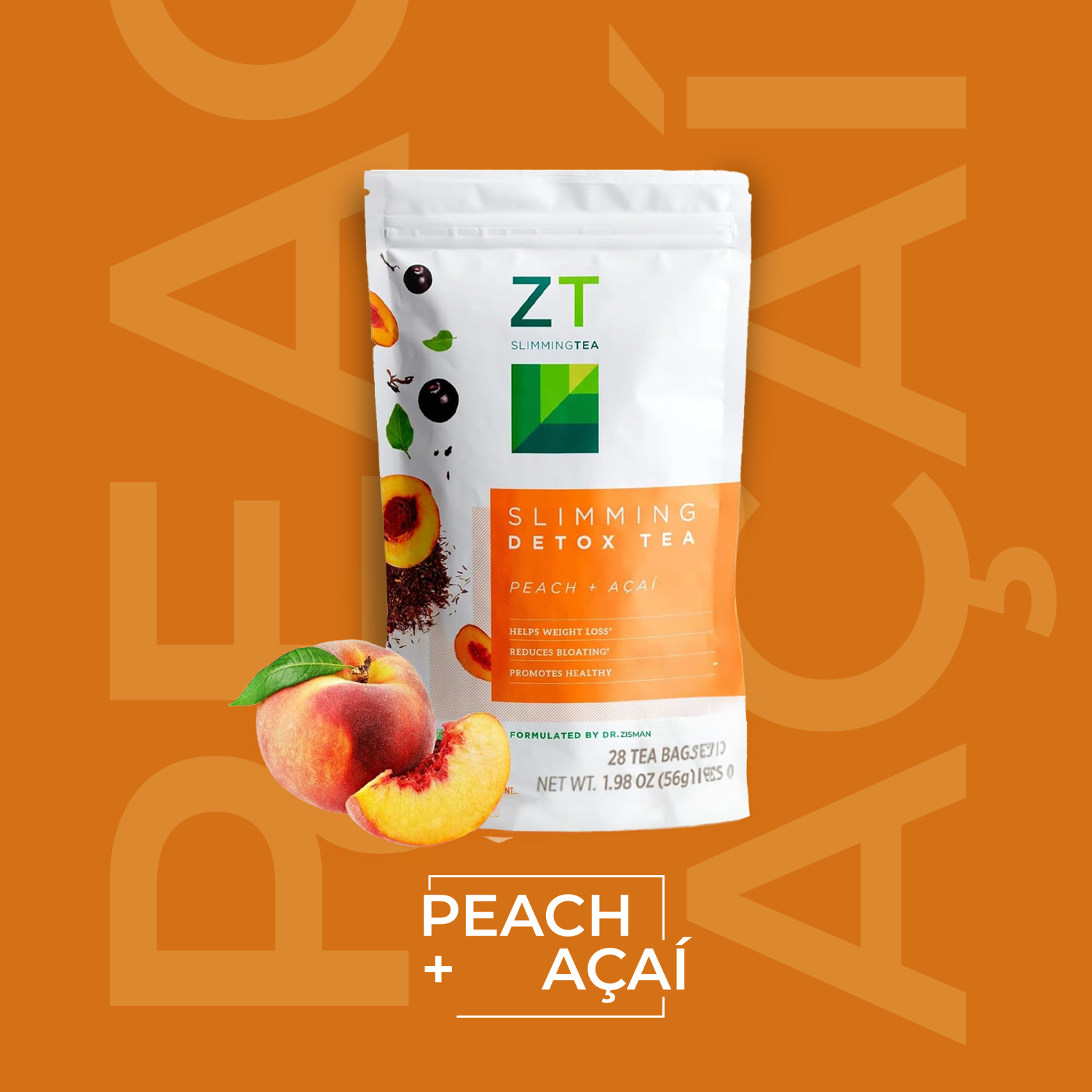 Amazon.com : Dr. Zisman ZT Slimming Detox Tea – Peach & Acai
