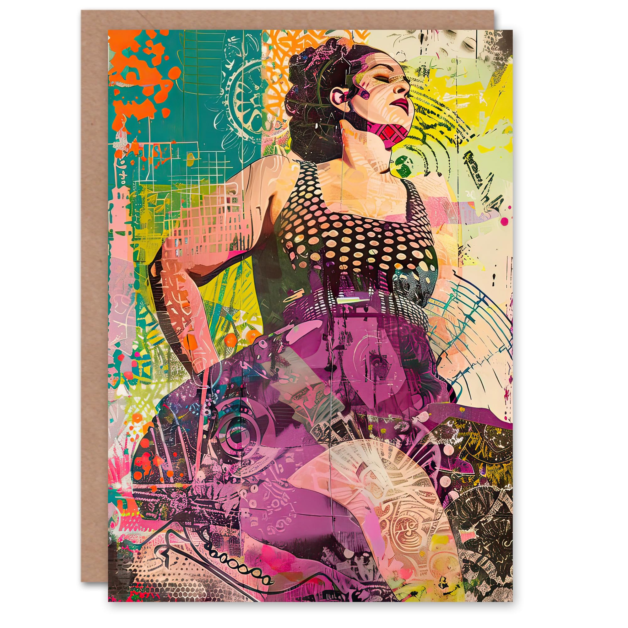 Artery8 Woman Portrait Birthday Art Card