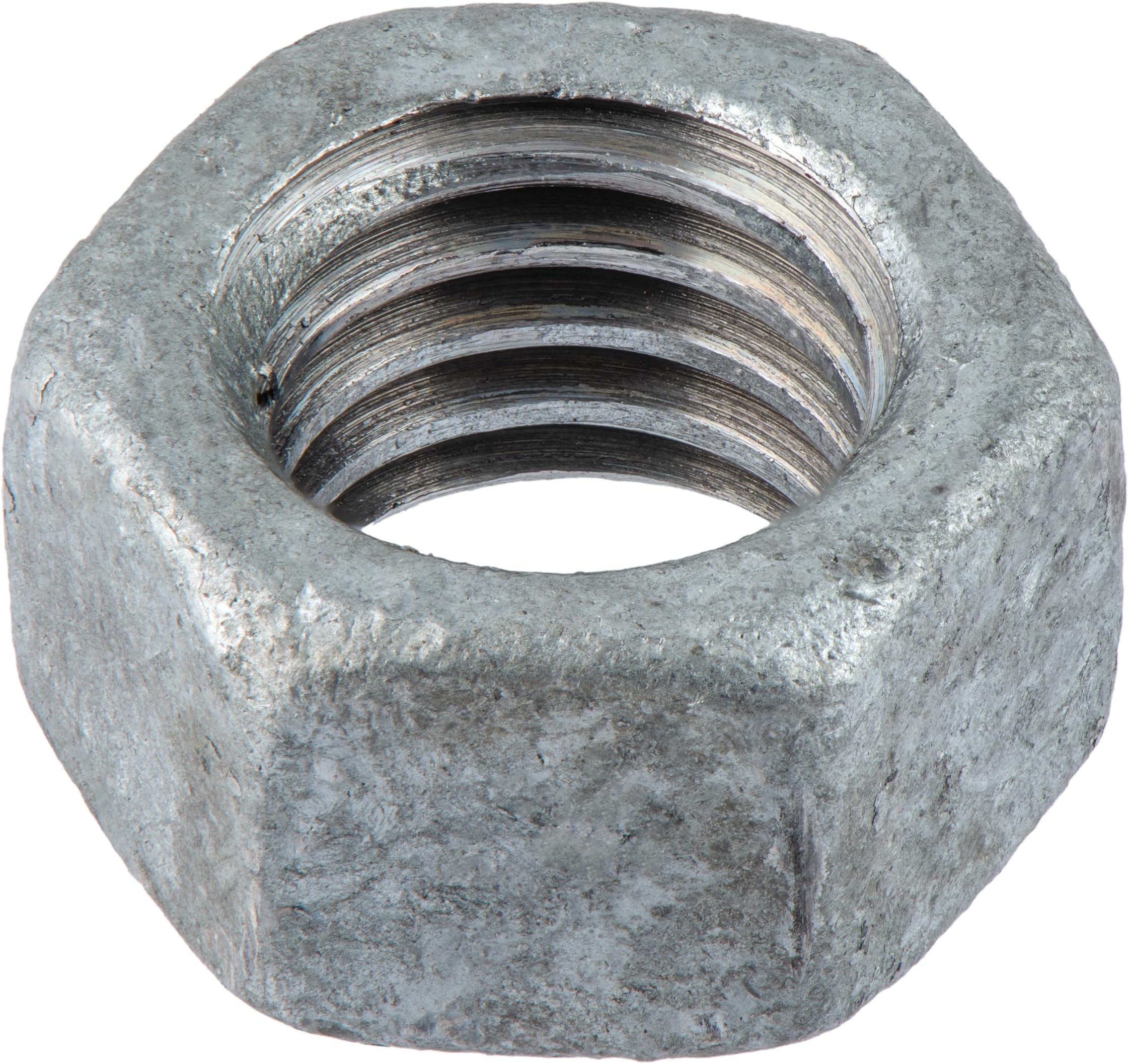 3/8"-16 (100 Pack) Galvanized Grade 2 Hex Nuts, Coarse Thread, Hot Dip Galvanized, Industrial/Commercial Grade ASME B18.2.2 by Makers Bolt