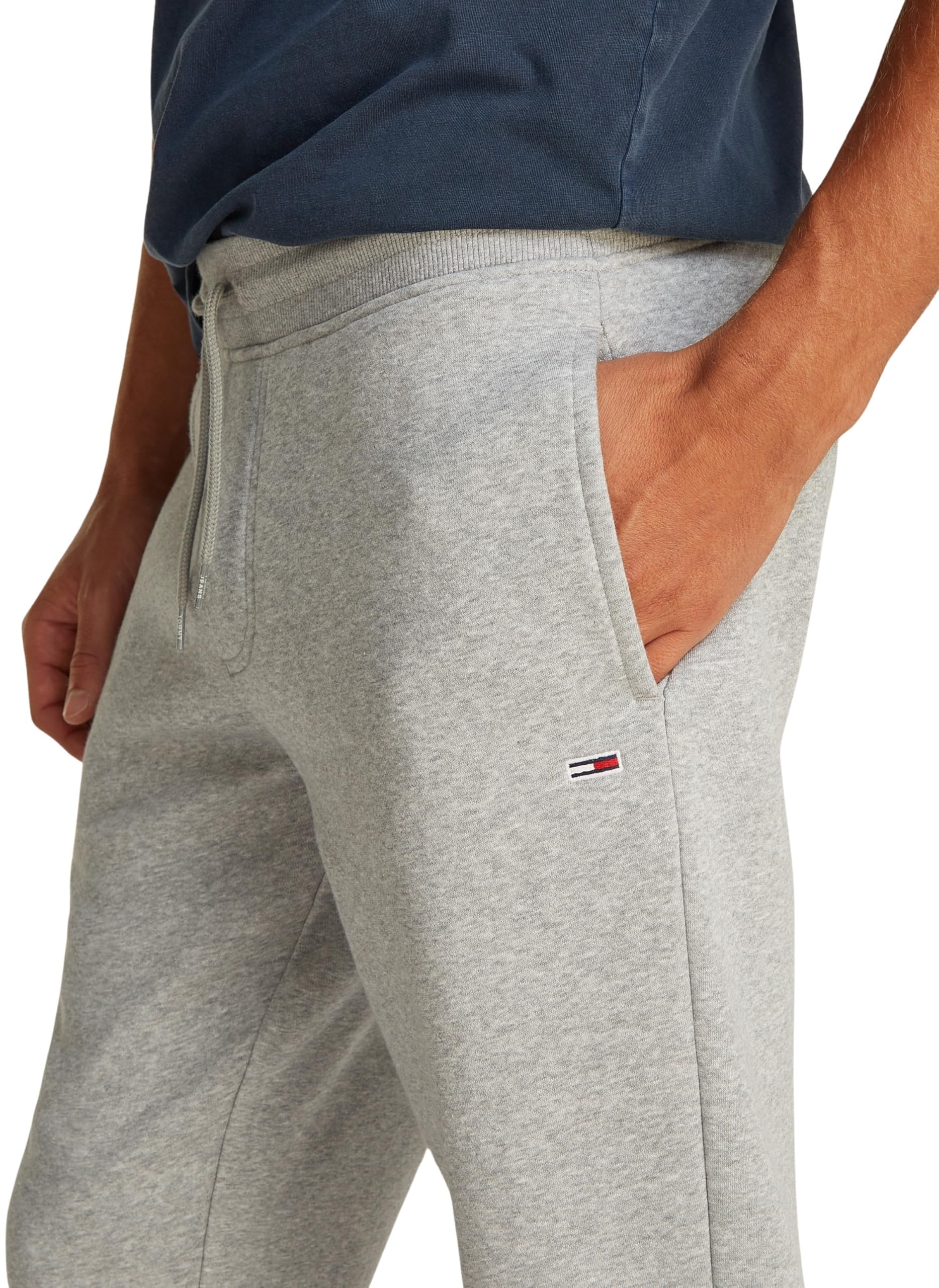 Tommy Jeans Uomo Pantaloni da Jogging Slim Fit Flag con Coulisse