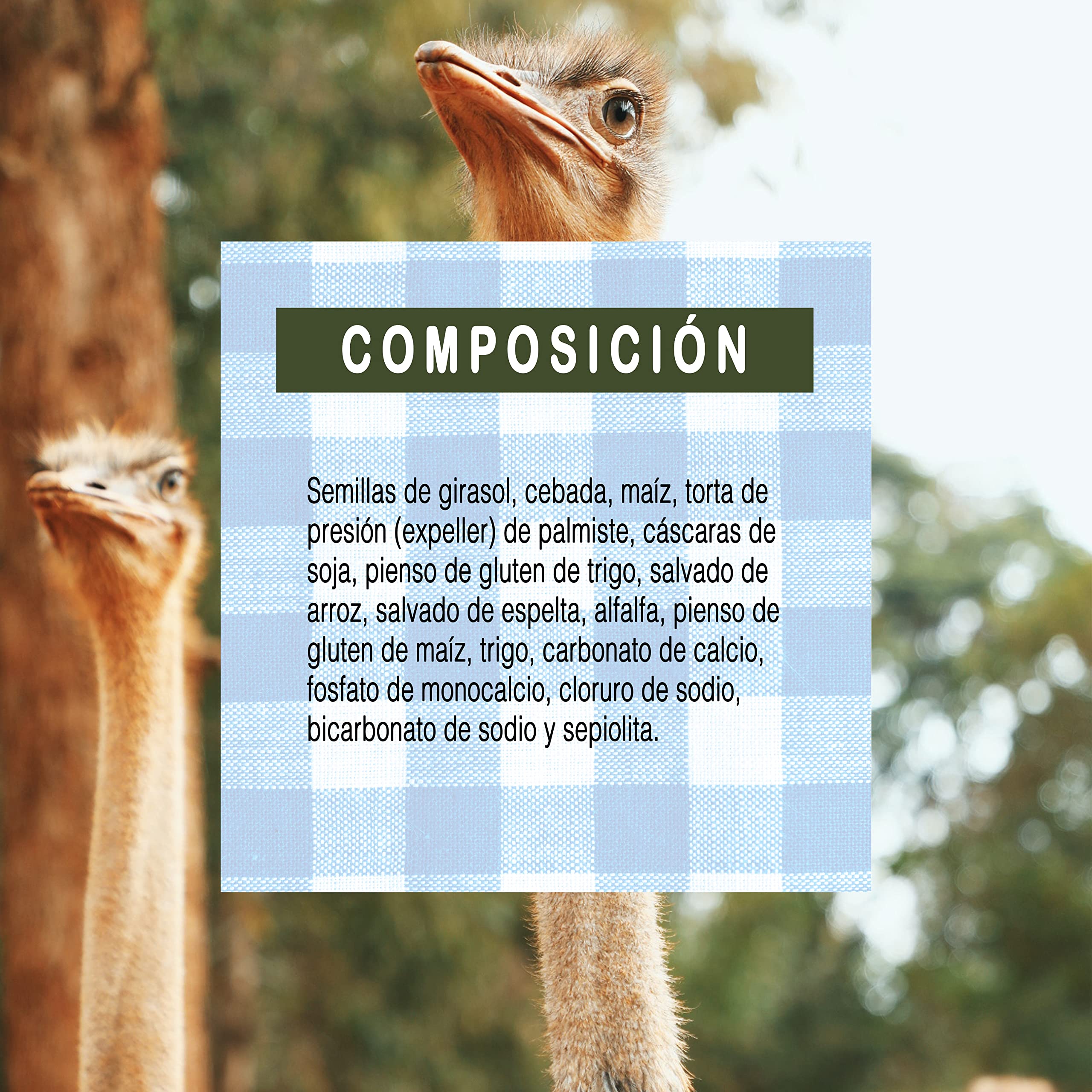Pienso de Mantenimiento para Avestruces - Austru 3 en Pellet - Alimento para Grandes Aves - 20 Kg