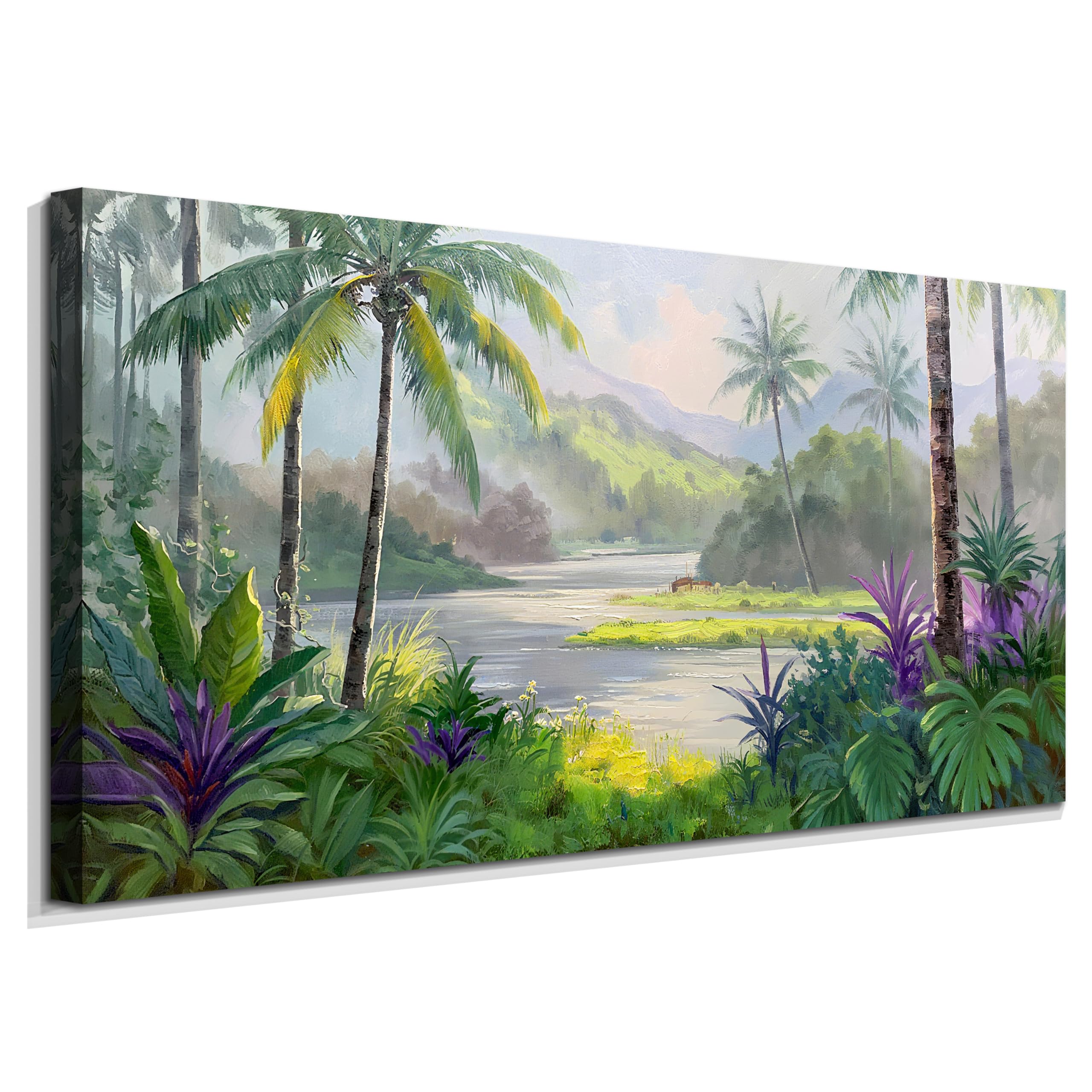 Photo 1 of Acocifi Tropical Canvas Wall Art 58"x29"