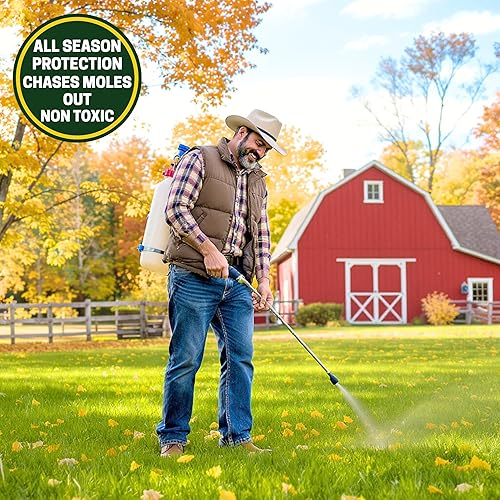 Miniatura 10 de Repelente de mole, 100% aceite de castor, 32 onzas, concentrado