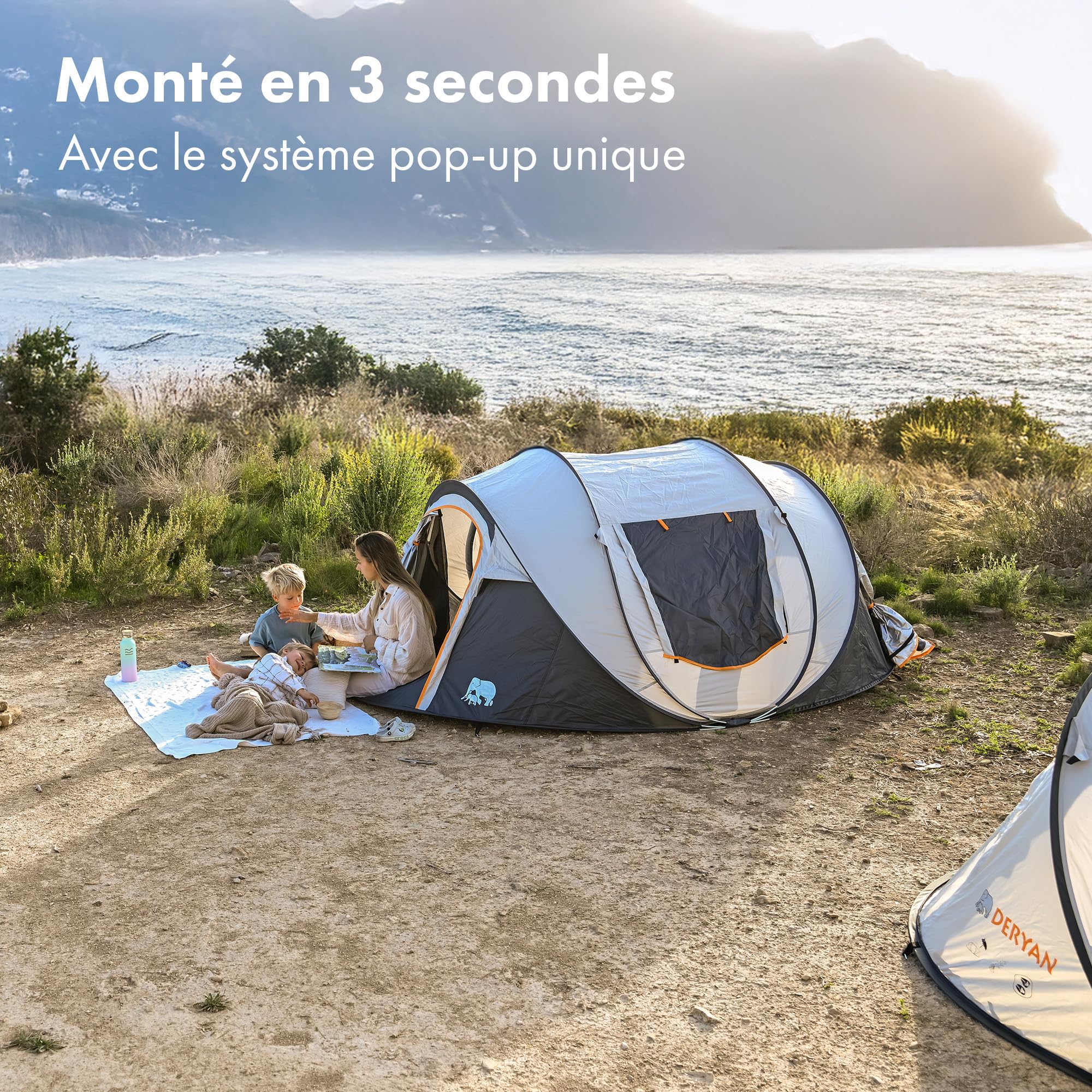 Deryan Tente Pop-up pour 4 Personnes