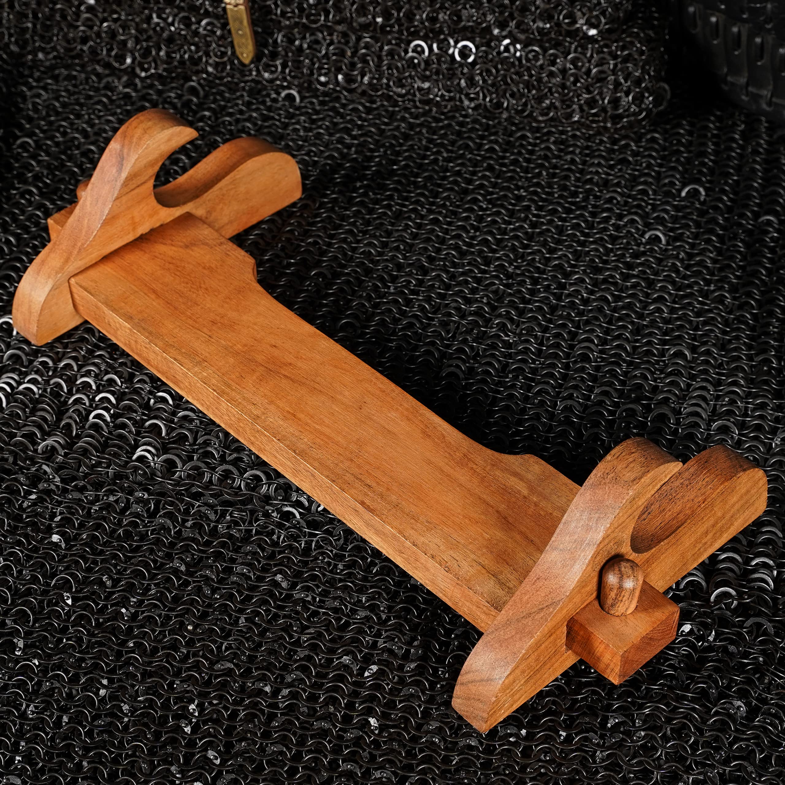 Buy Mythrojan Solid Wood Sword Stand Medieval Sword Wall Mount Samurai