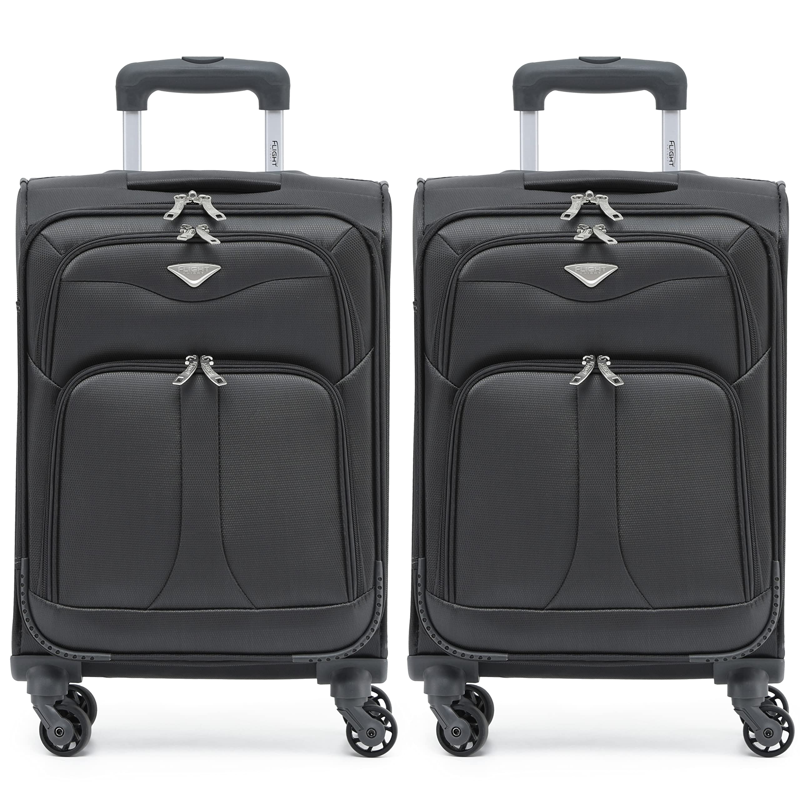 Flight Knight Lightweight 4 Wheel 800D Soft Case Suitcases Anti Crack Cabin & Hold Luggage Options Approved for Over 100 Airlines Including easyJet, BA & Many More! — view 8