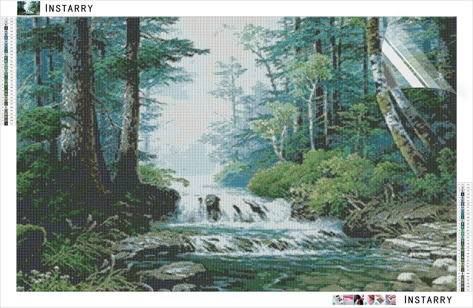 Instarry 5D Diamond Painting Full Diamant Grote Schilderij