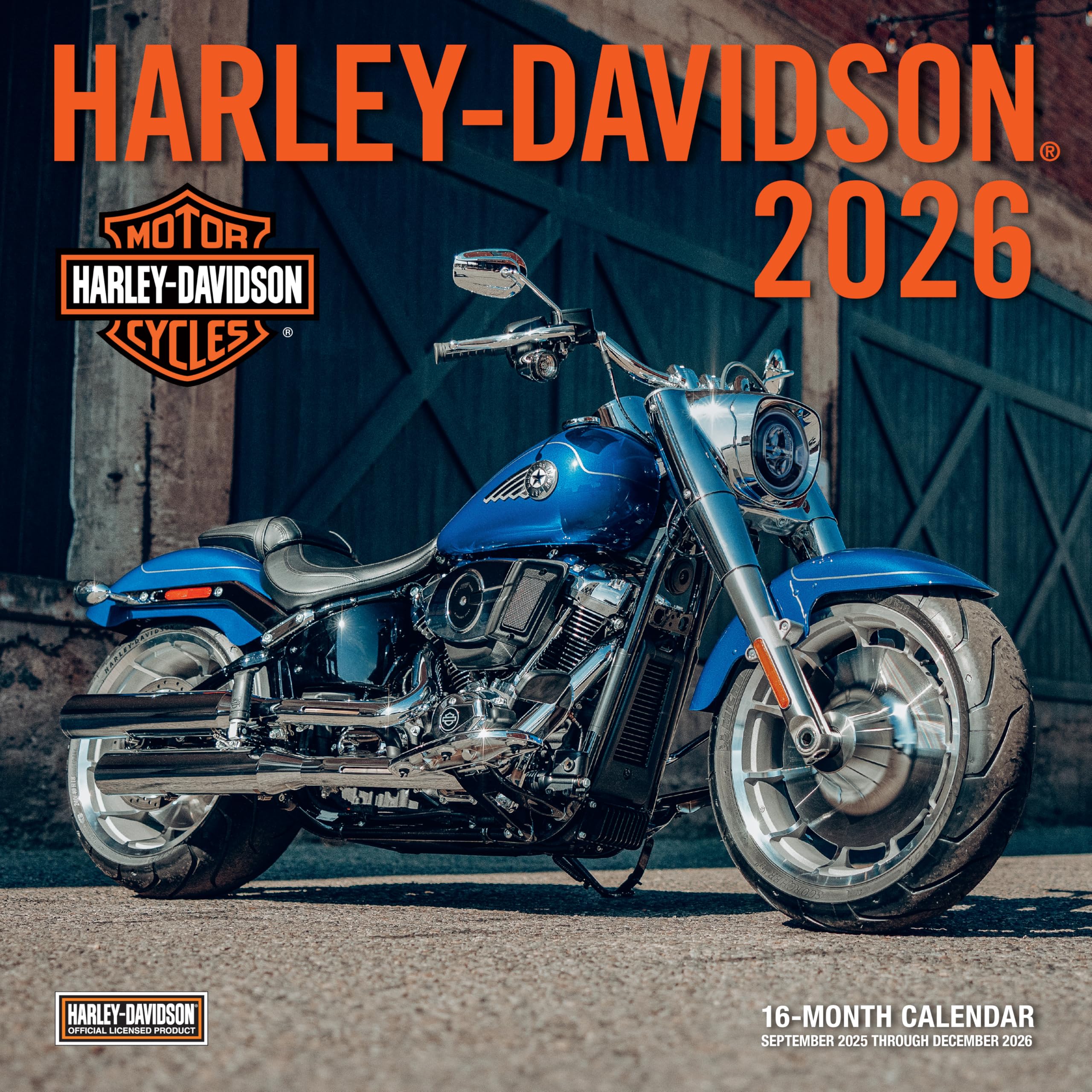 Harley-Davidson 2026 12x12: 16-Month Calendar--September 2025 through December 2026