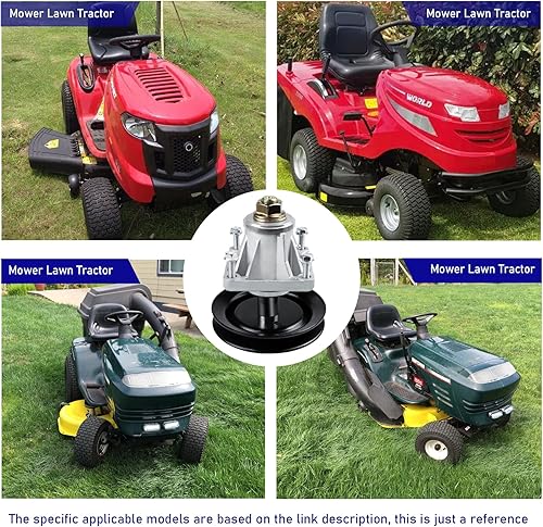 Miniatura 7 de Youxmoto LT1022 - Conjunto de husillo de cubierta para Cub Cadet de 46 pulgadas, LT1046 LT1045, reemplaza 918-04123B 618-04123B, paquete de 3