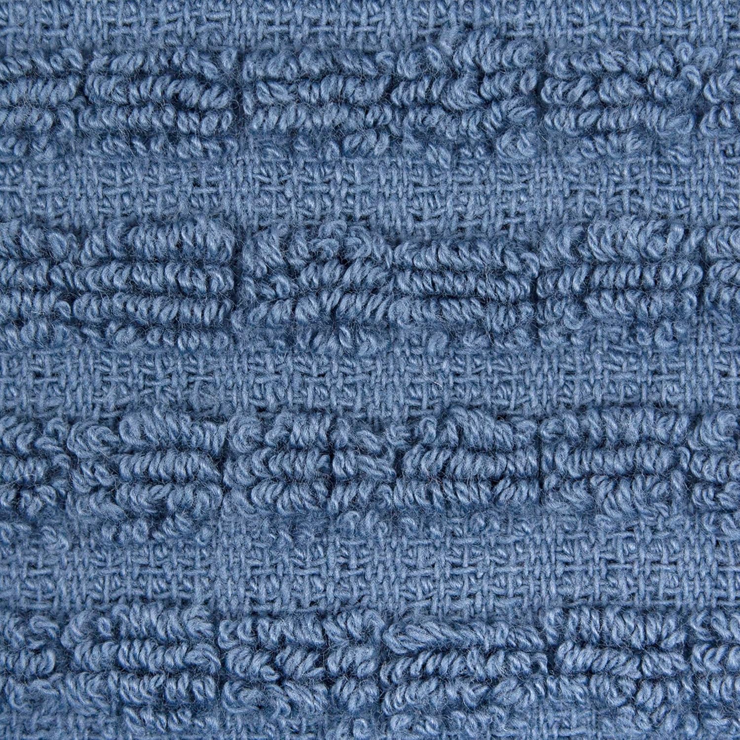 Ritz Royale Collection 100% Combed Terry Cotton, Highly Absorbent, Kitchen Towel Set, 13-3/4" x 12", 4-Pack, Solid & Checked, Federal Blue