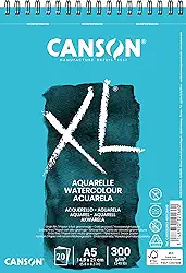 Bloco Espiralado XL A5 300g/m², Canson, Aquarelle, 20 Folhas