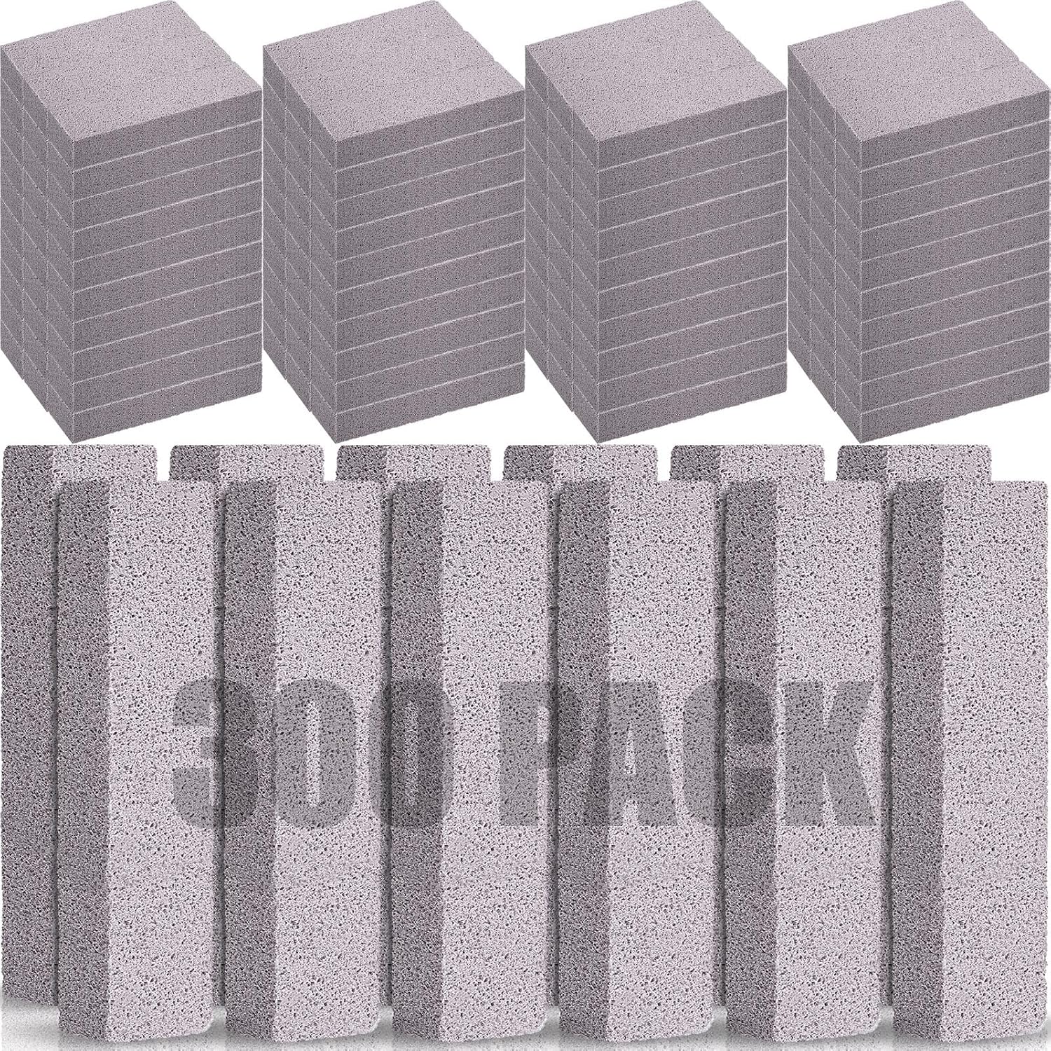 Chinco 300 Packs Pumice Stone for Cleaning, Scouring Pad Removing Stain Grime Without Leaving Scratches for Kitchen Oven Stove Home Bathroom Toilet Pool House Cleaning Supplies