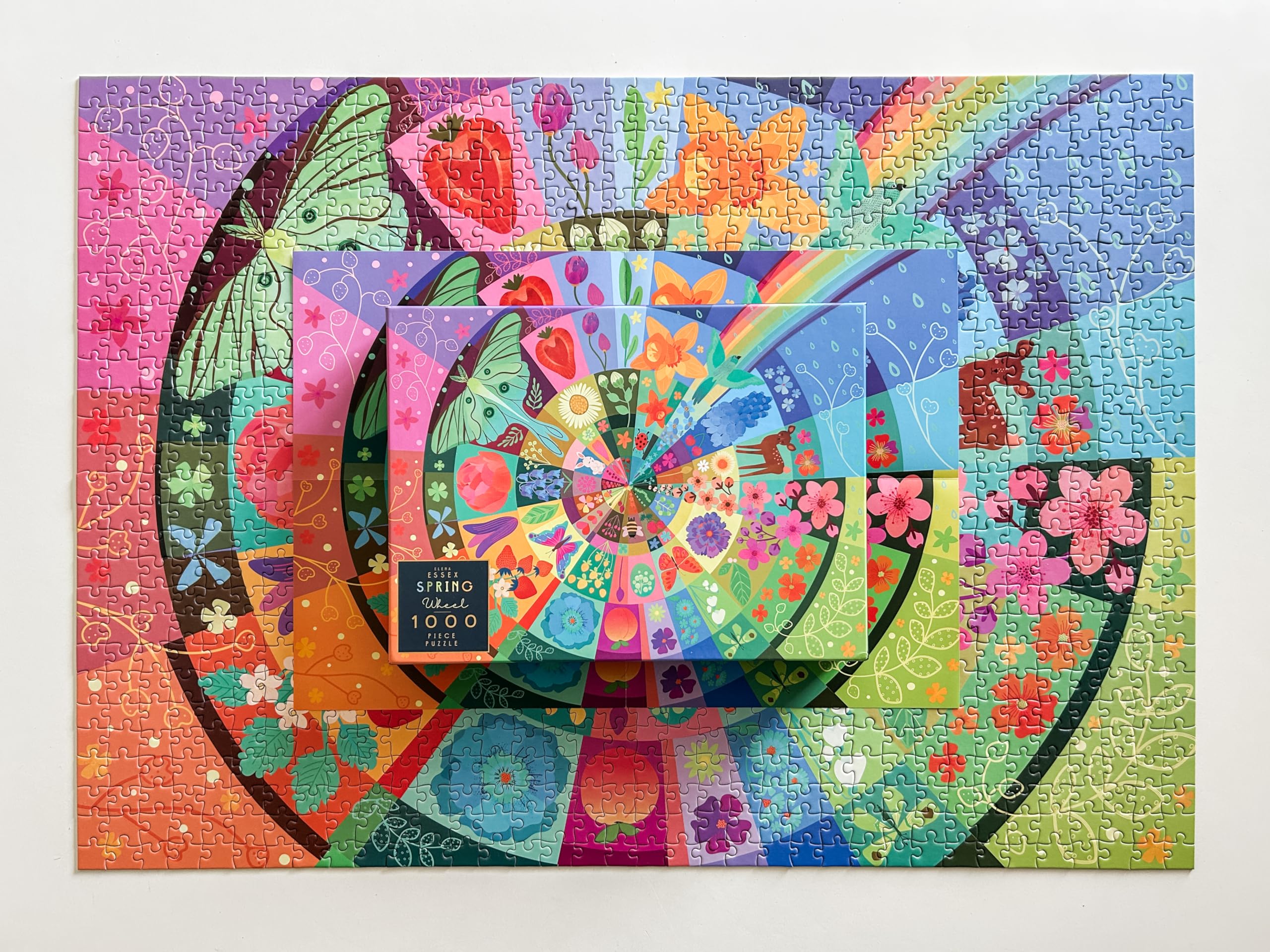 Elena Essex 1000 sztuk puzzli dla dorosłych - koło sprężynowe, puzzle dla dorosłych 1000, dla dorosłych, 1000 sztuk, fajne wiosenne letnie puzzle kwiatowe, rozmiar 70 x 50 cm
