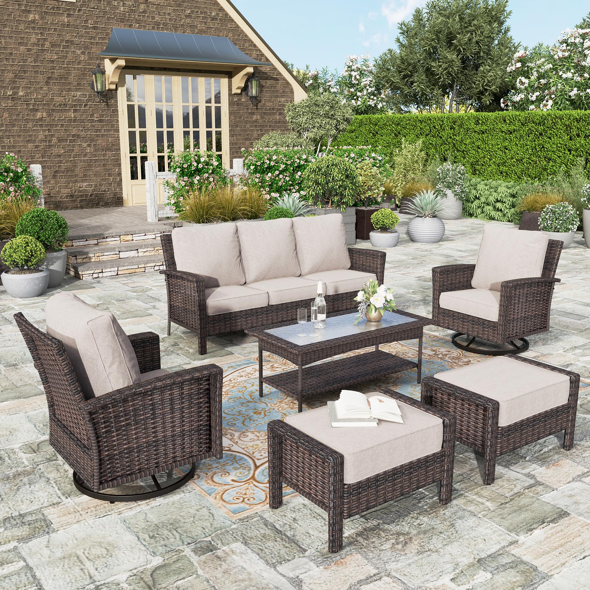 6 Piece Patio Furniture Set