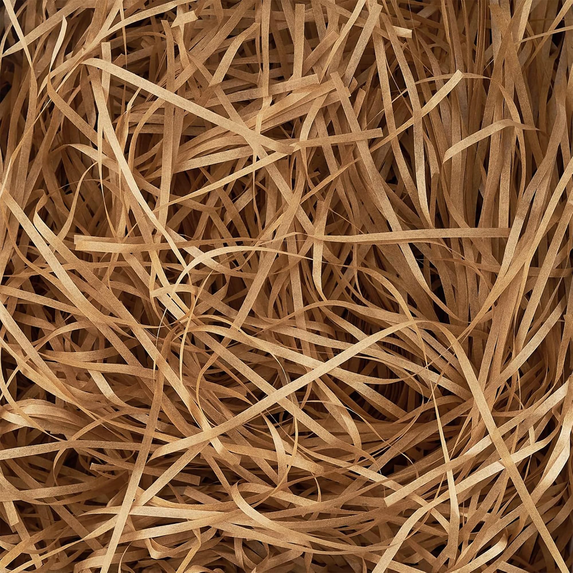 Trimming Shop 200gm Brown Shredded Tissue Paper, Decorative Gift Packaging Hamper Filler, Soft Dust free Paper Shreds for Hampers, Baskets & Boxes Stuffing, Weddings, Birthday & Christmas Wrapping โ image 1