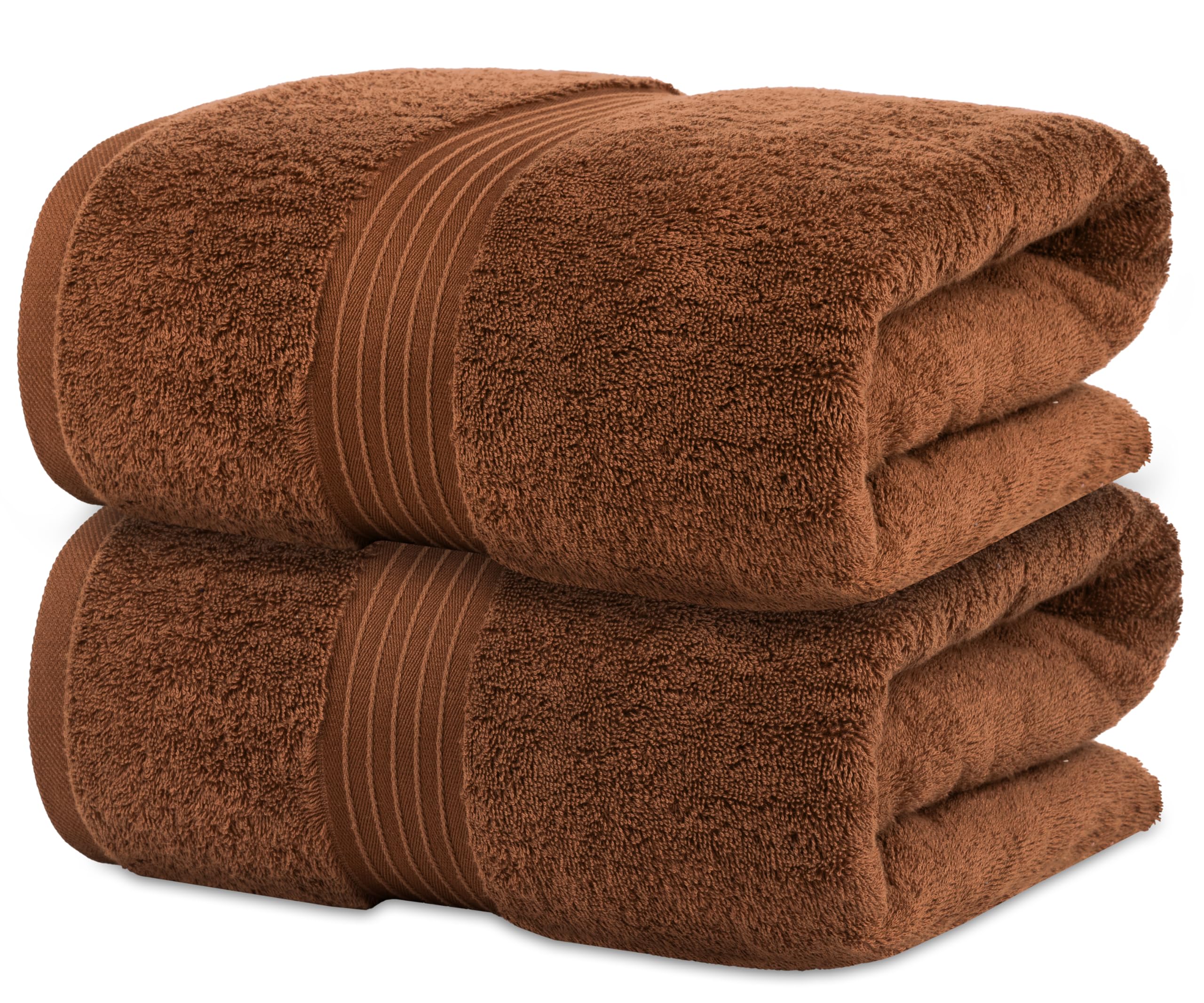 Bliss Casa - Jumbo Bath Sheet (2 Pack, 90x180 cm) - 600 GSM Large Bath Towel - 100% Combed Cotton Highly Absorbent and Quick Dry Extra Large Bath Towel - Super Soft Hotel Quality Towel