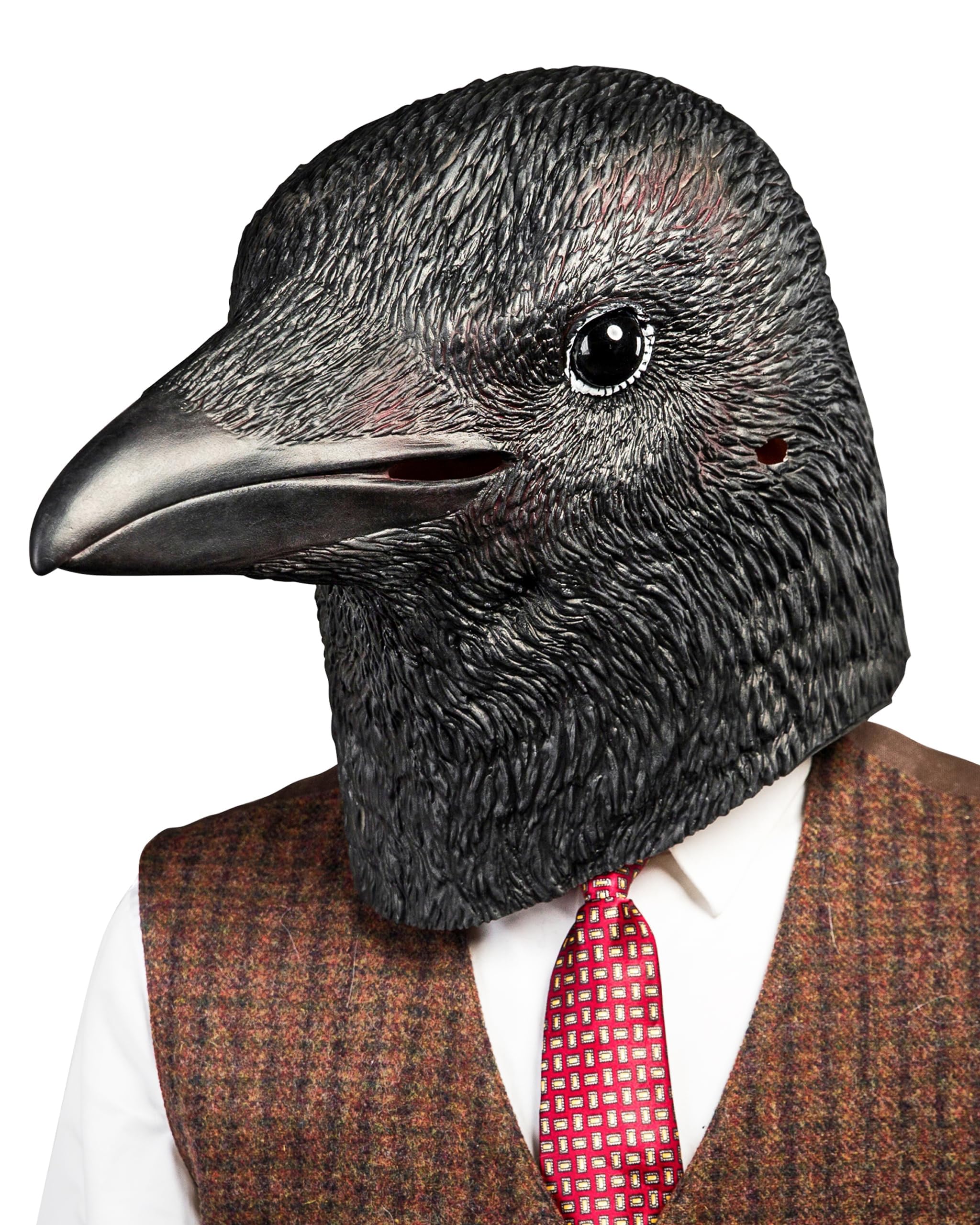 Amazon.co.jp: 不気味なパーティー ハロウィンマスク 黒カラス マスク