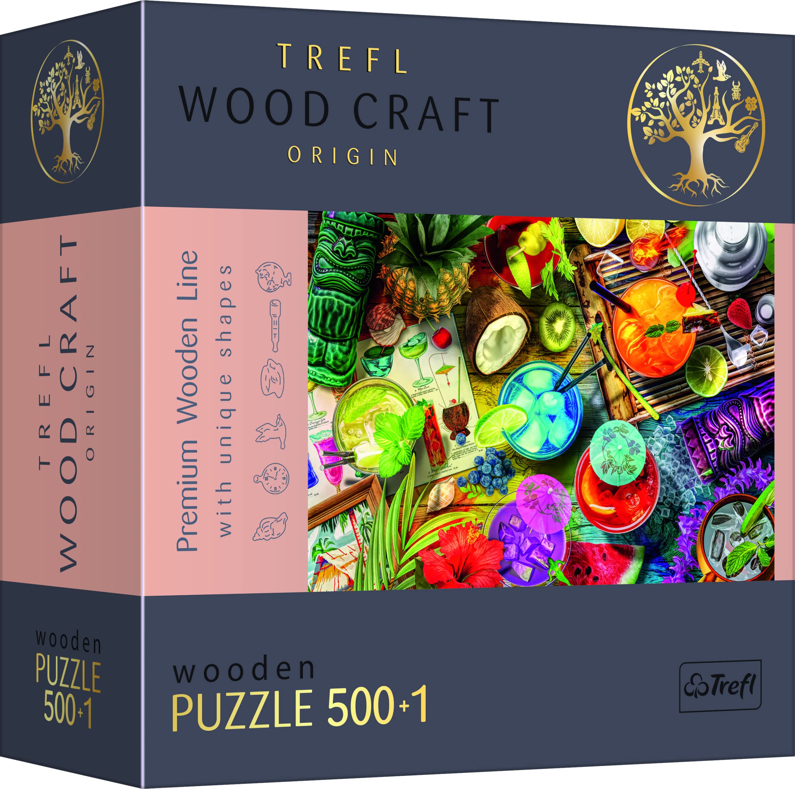 Trefl Puzzle In Legno Magic Room - 1000 Pezzi - Forme Irregolari Con 100 Figure Animali - Premium Per Adulti E Ragazzi 12+